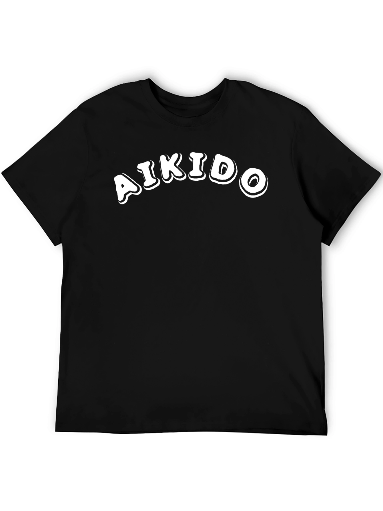 Aikido Black T-Shirt - Martial Arts Training