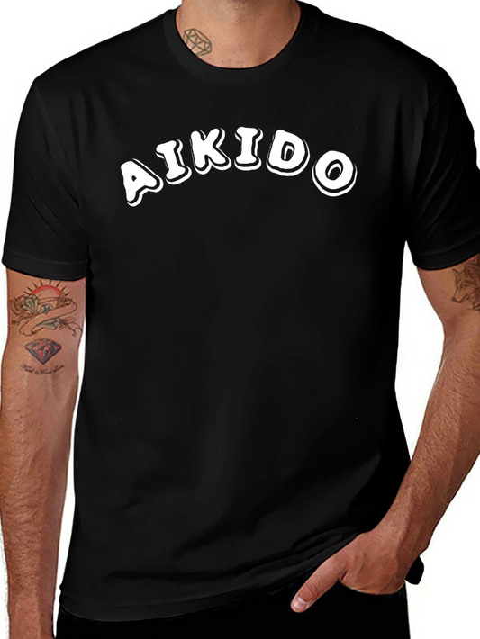 Aikido Black T-Shirt - Martial Arts Training