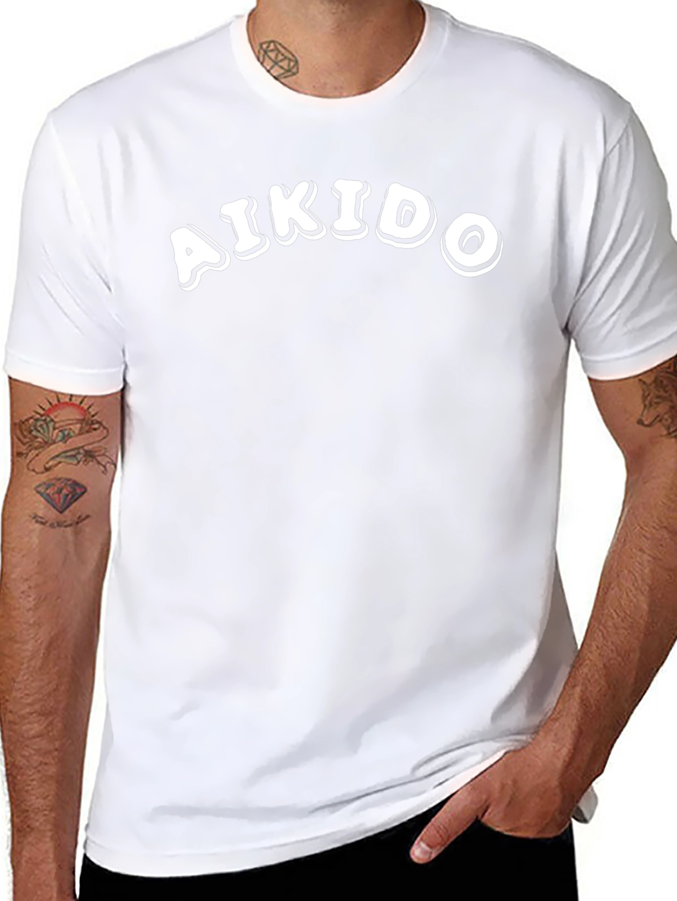 Aikido Black T-Shirt - Martial Arts Training