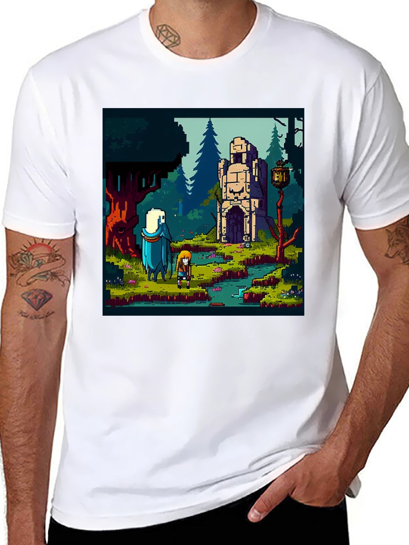 Retro Pixel Art T-Shirt