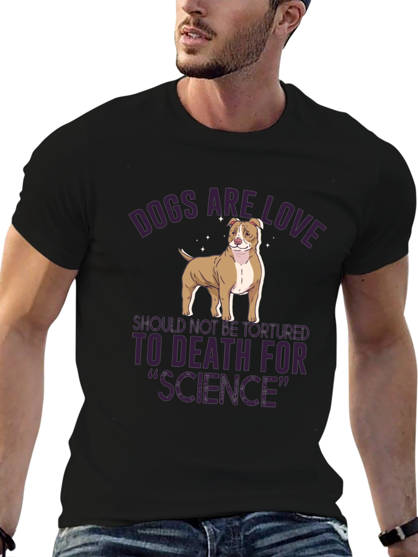 Dogs Are Love T-Shirt - Animal Rights Tee