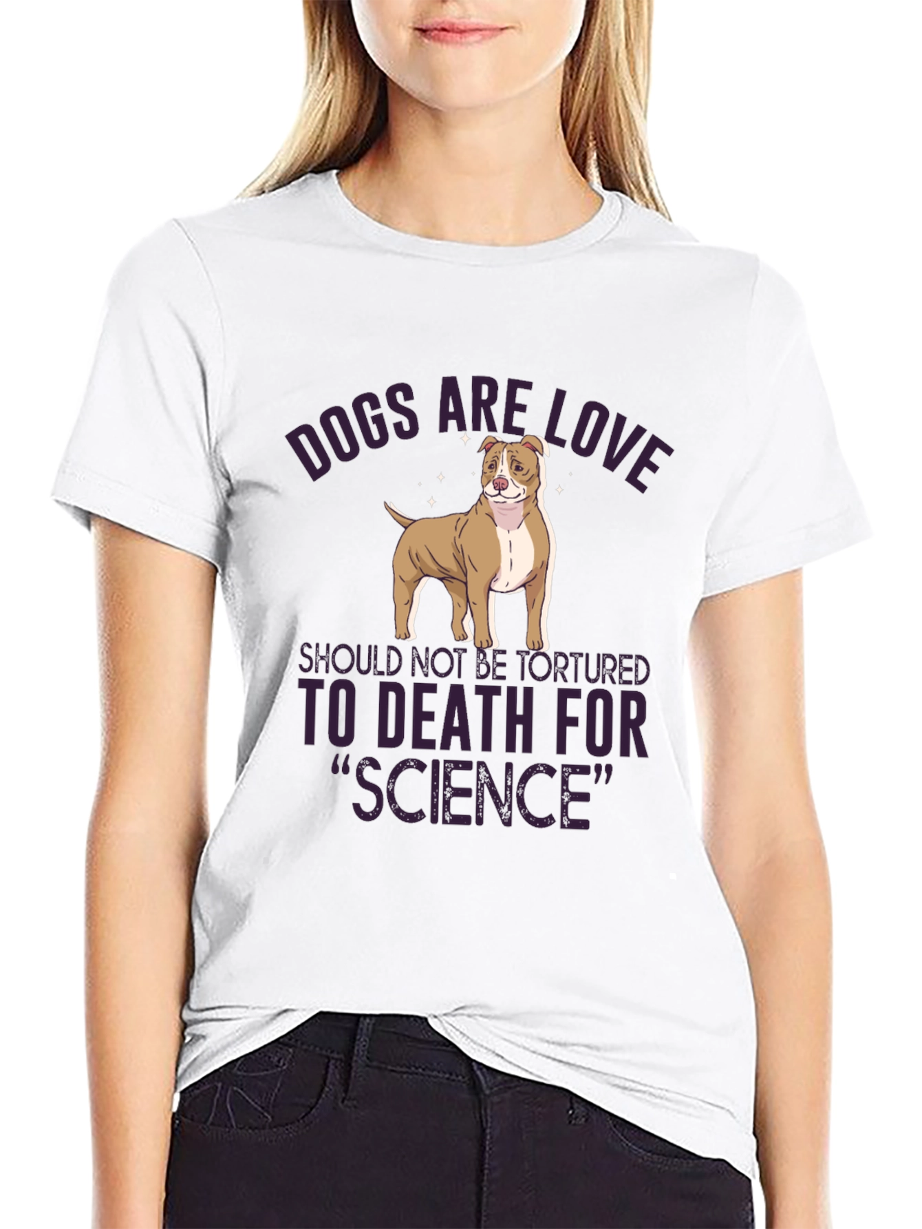 Dogs Are Love T-Shirt - Animal Rights Tee