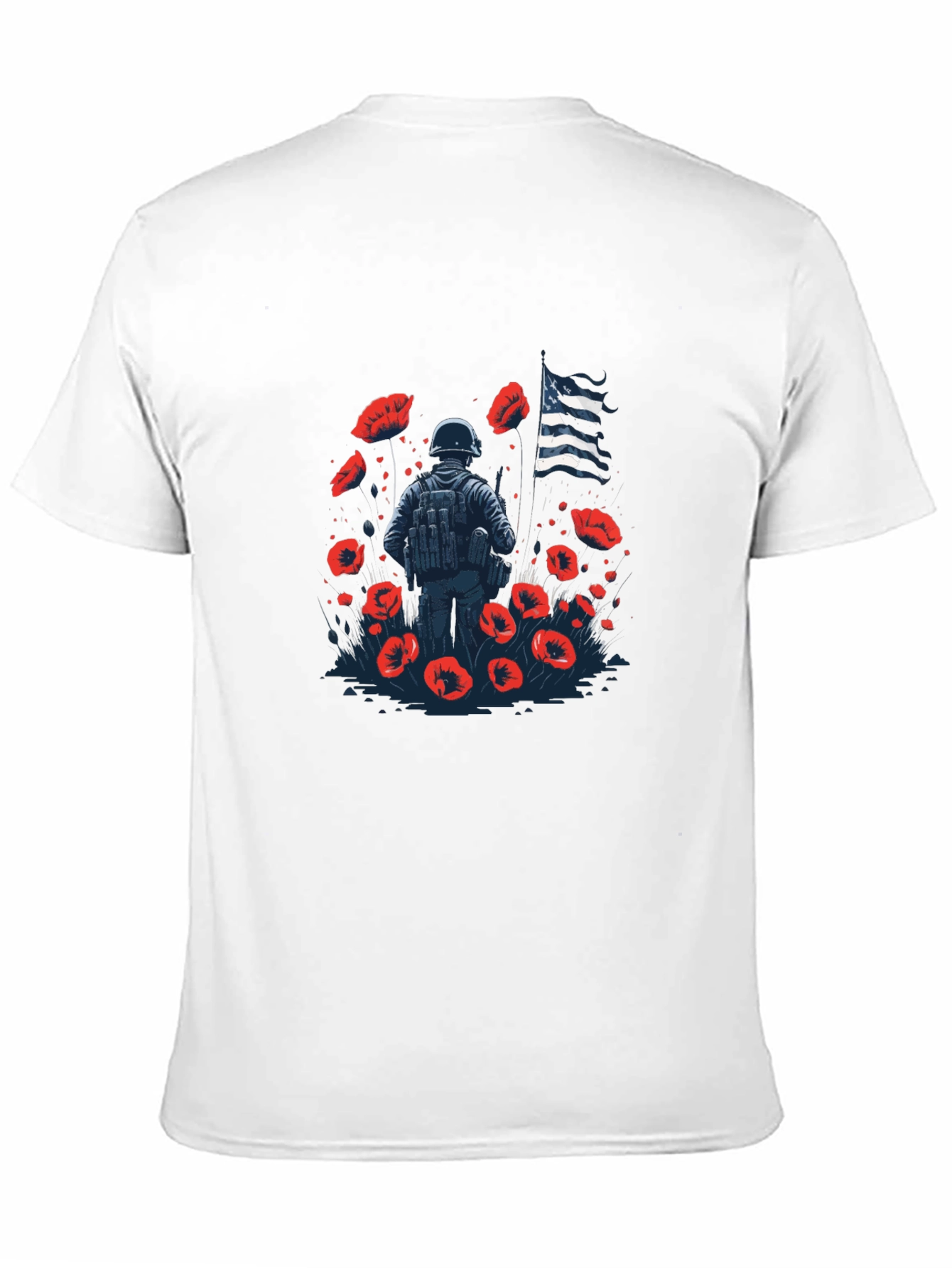 Remembrance Day T-Shirt - Poppy Field Design