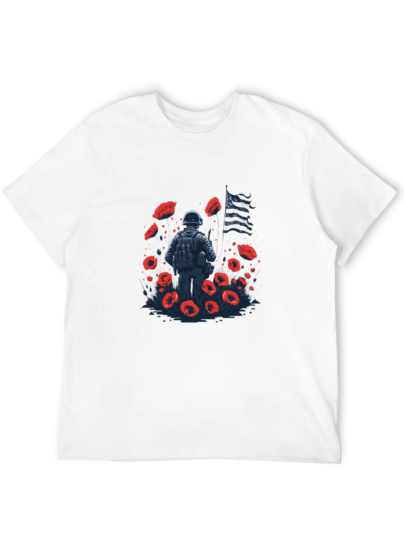 Remembrance Day T-Shirt - Poppy Field Design