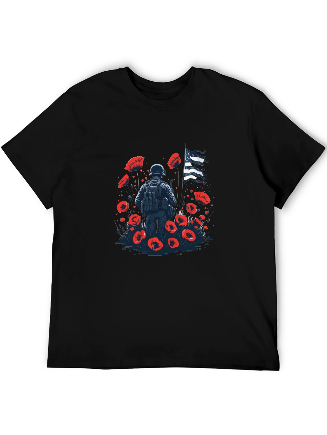 Remembrance Day T-Shirt - Poppy Field Design
