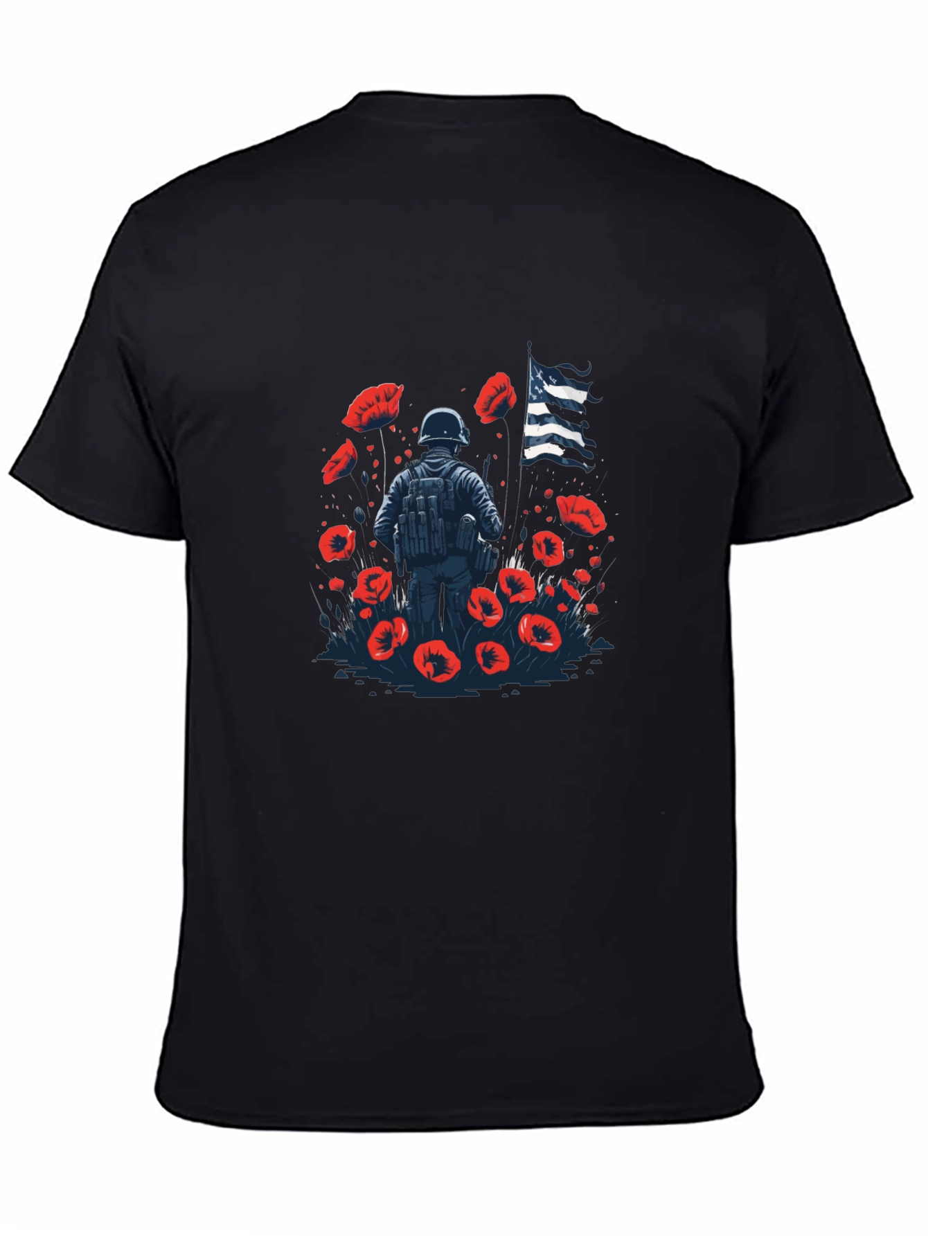 Remembrance Day T-Shirt - Poppy Field Design