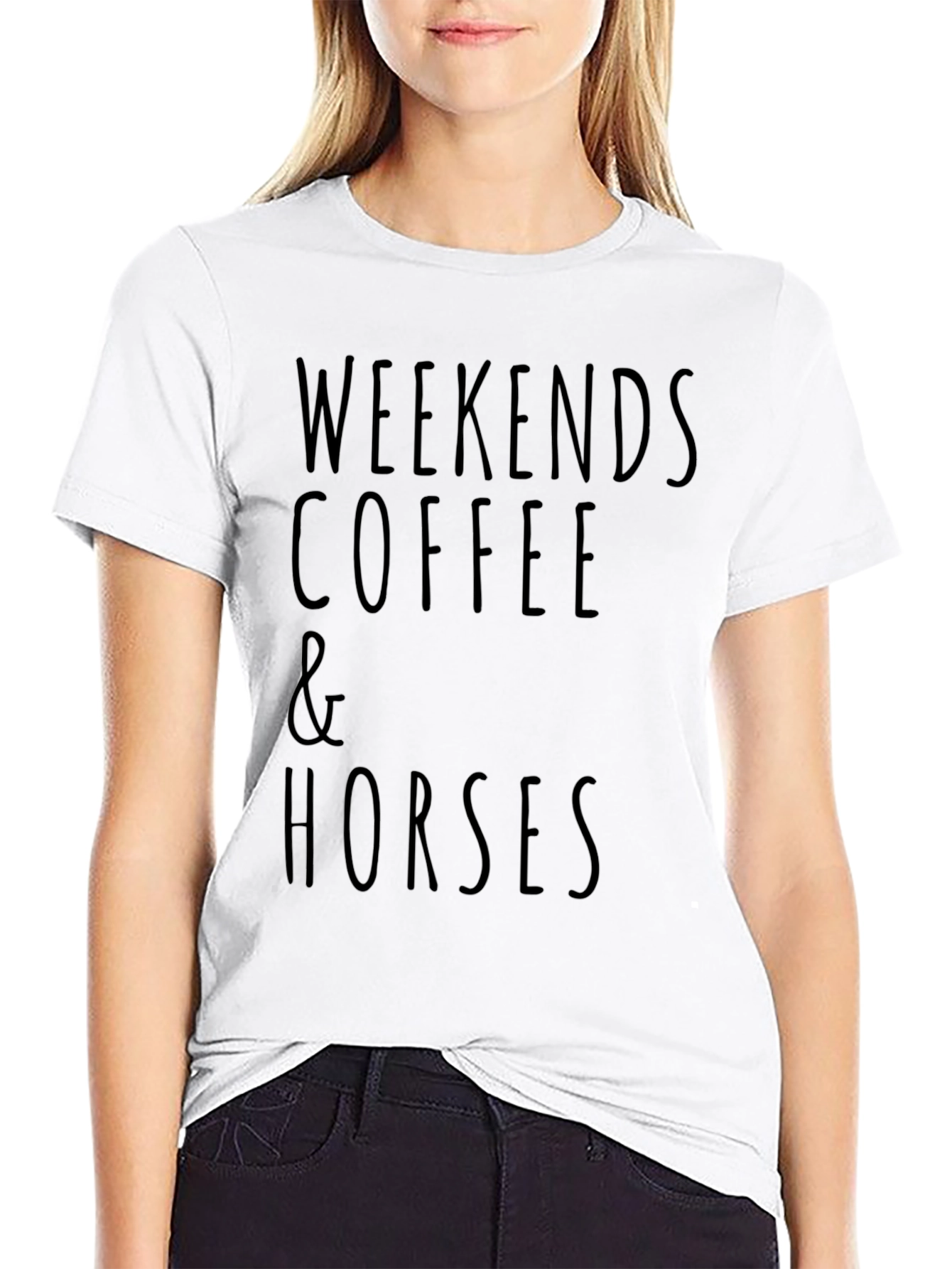 Weekends Coffee & Horses Graphic Tee