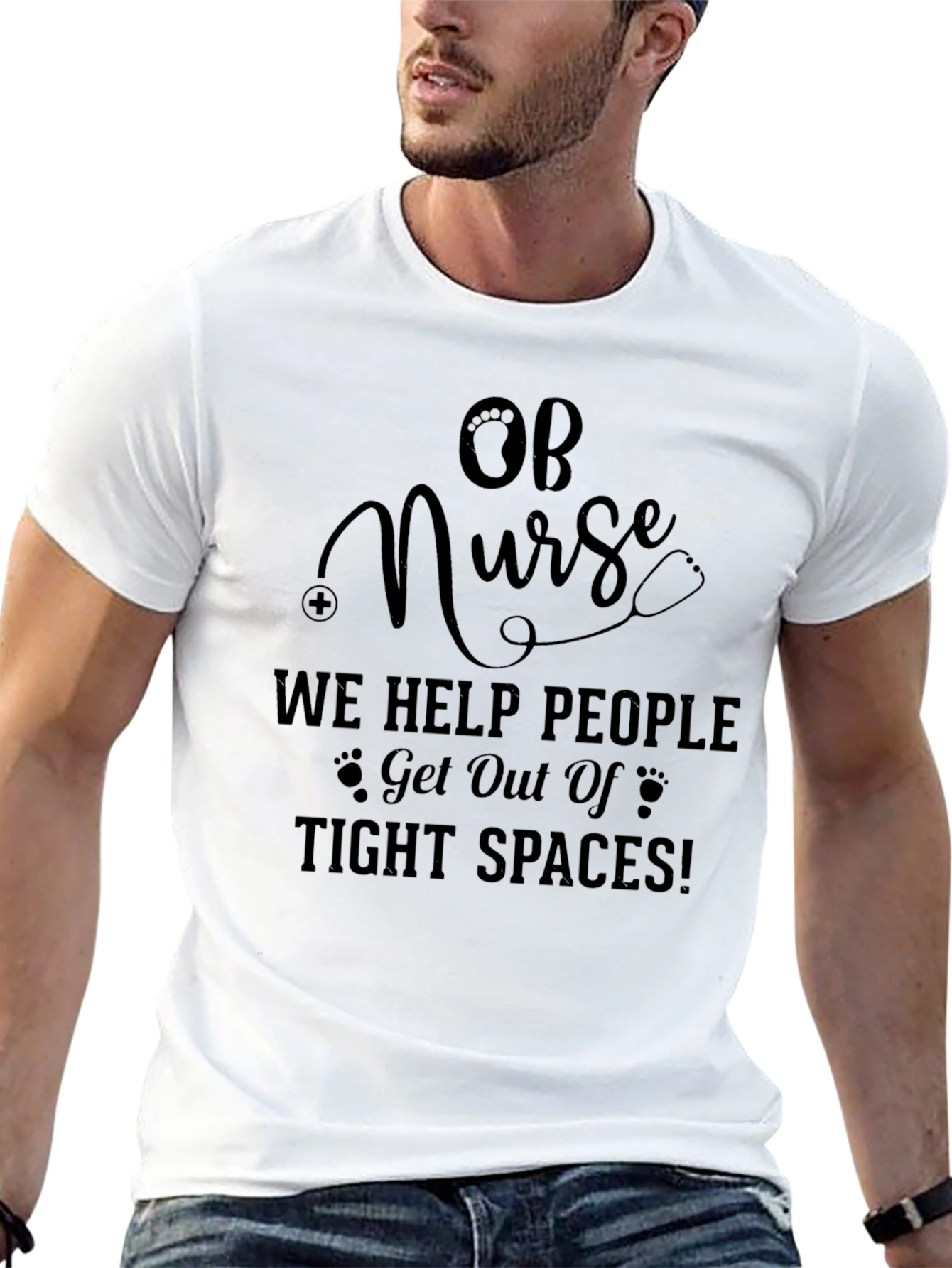 OB Nurse Tight Spaces Tee