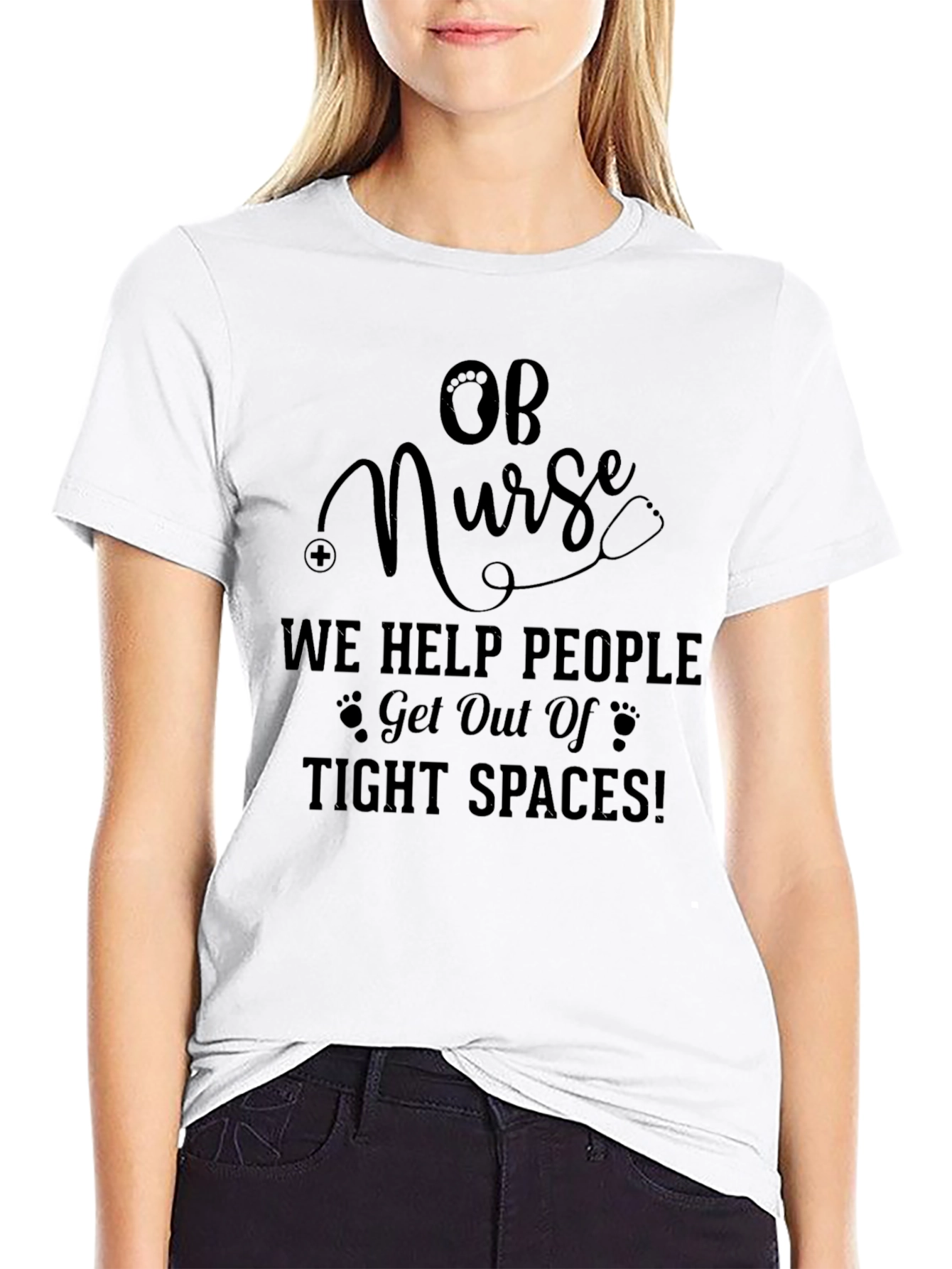 OB Nurse Tight Spaces Tee