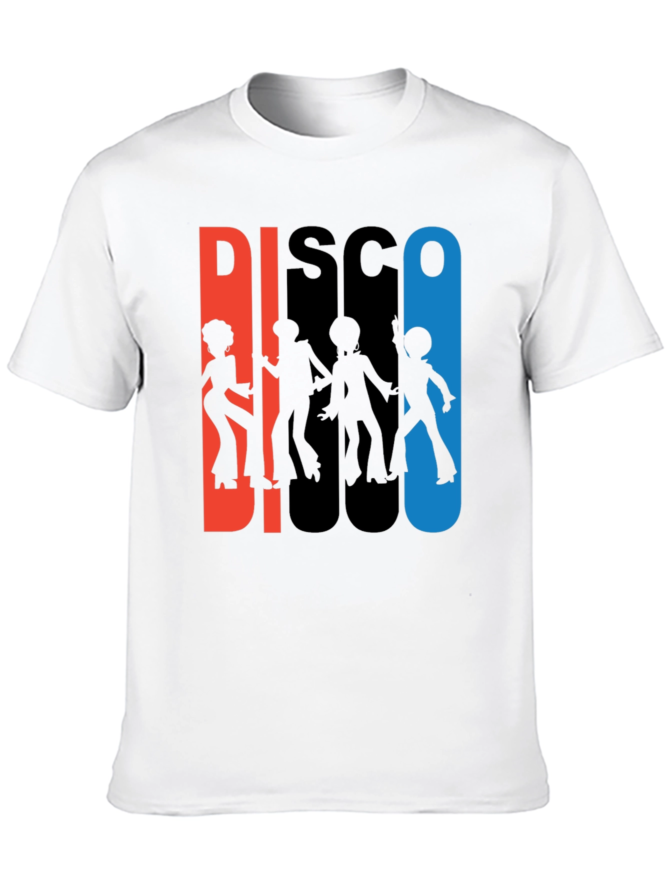 Retro Disco Graphic T-Shirt - Black