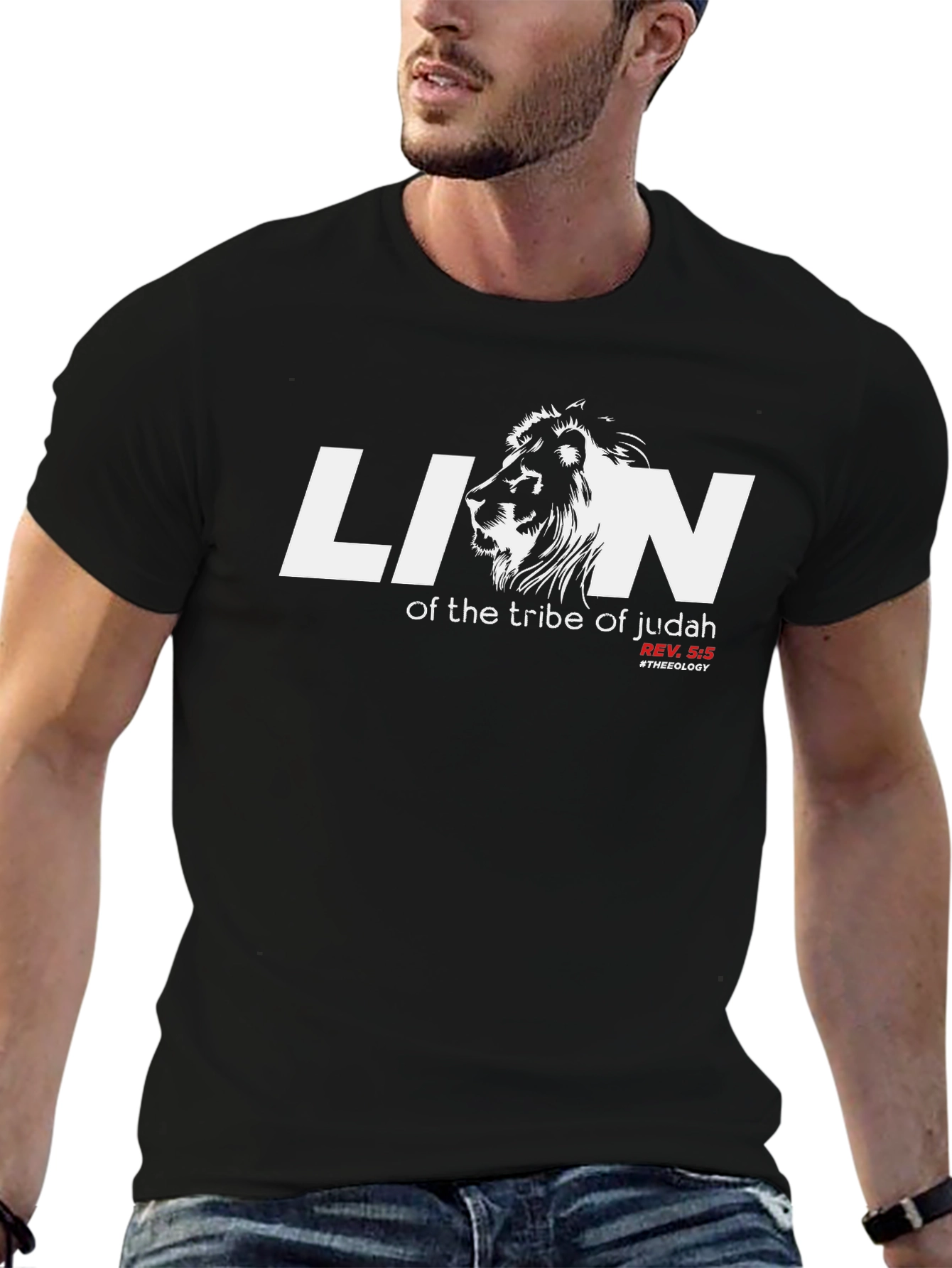 Lion of Judah Christian T-Shirt - Black