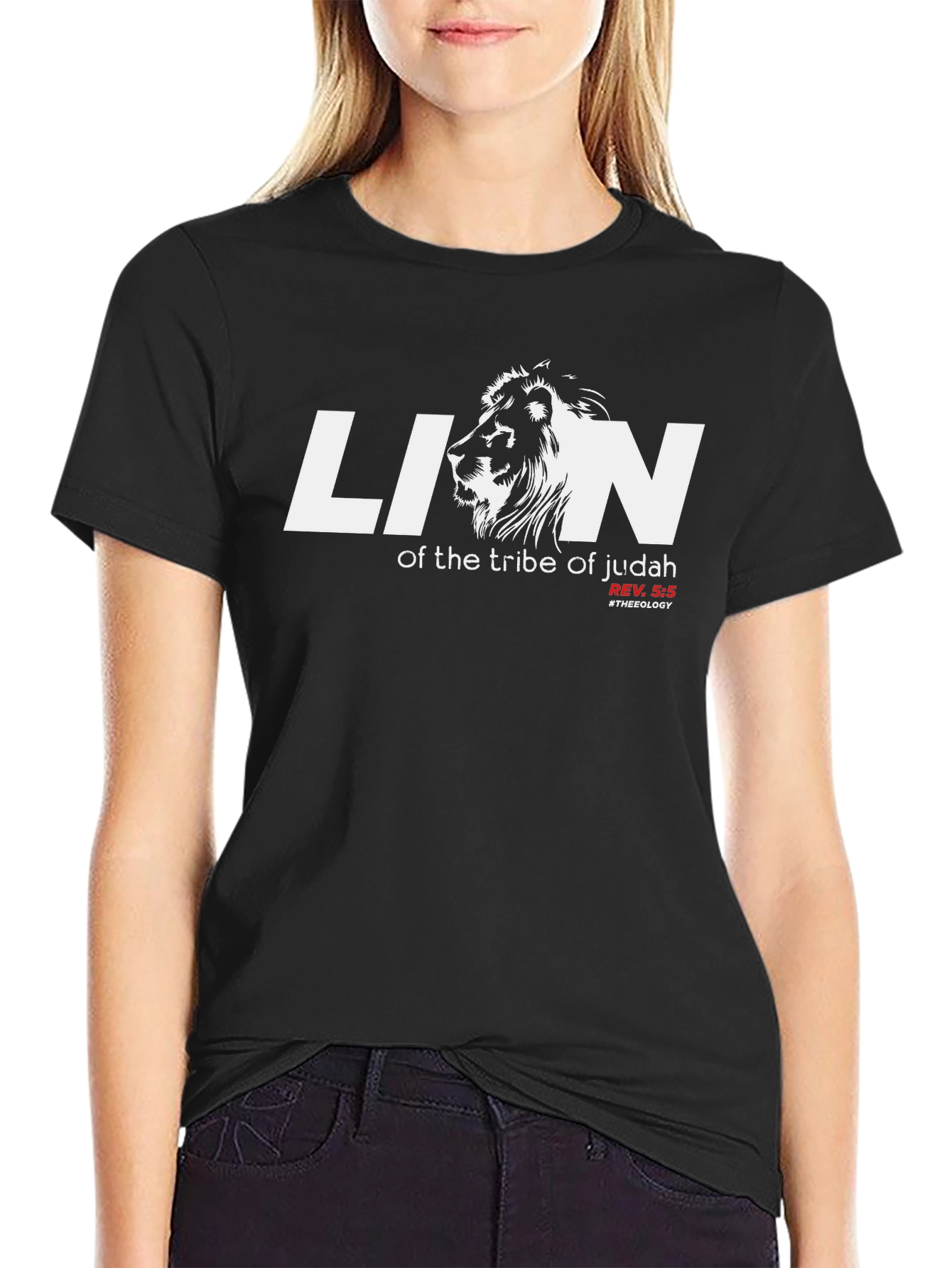Lion of Judah Christian T-Shirt - Black