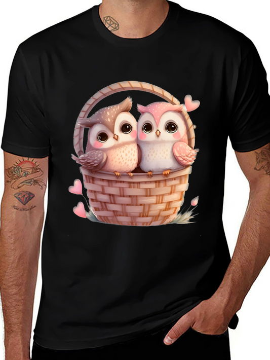 Owl Love Basket Graphic Tee