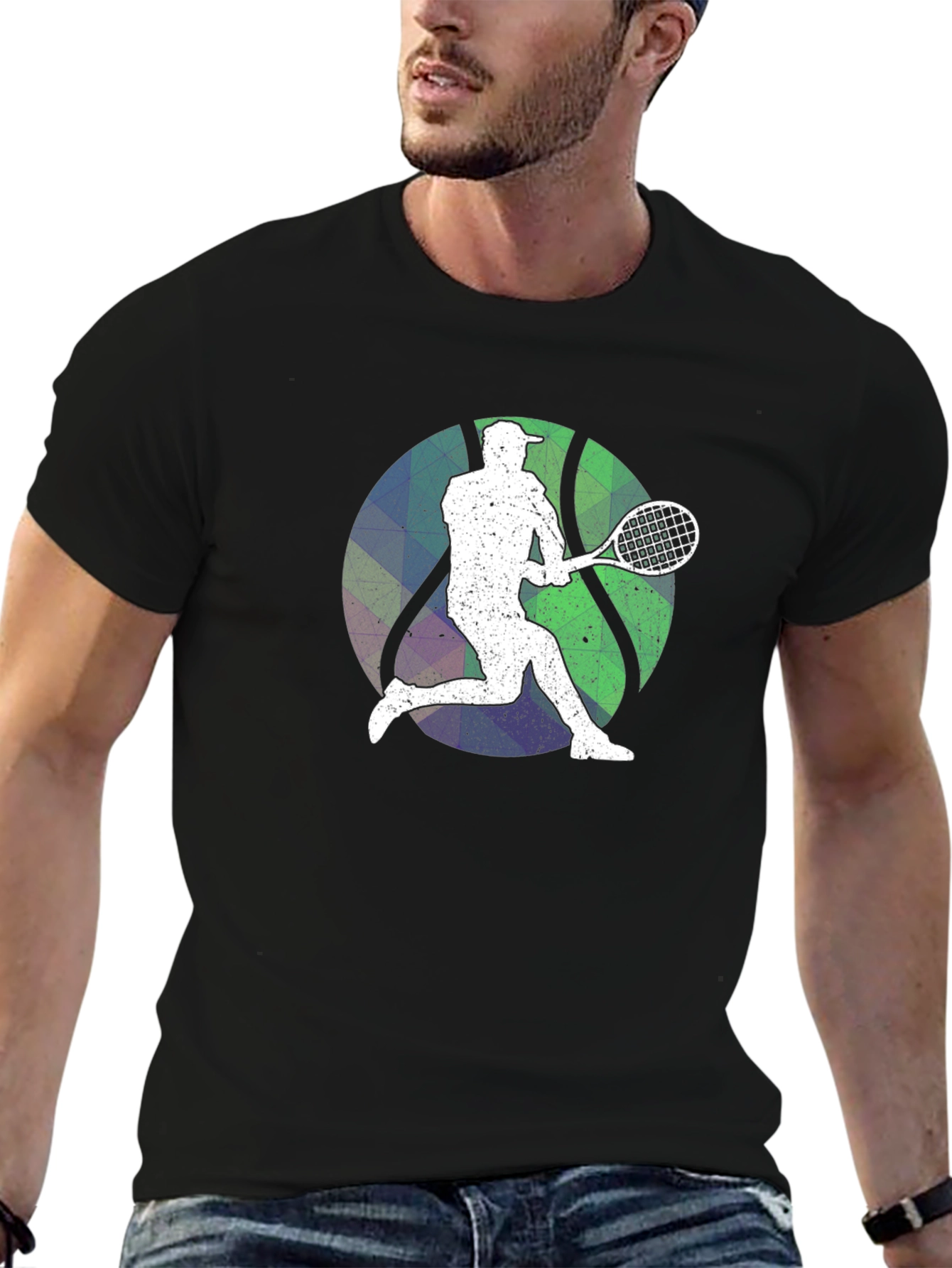 Tennis Player Graphic T-Shirt