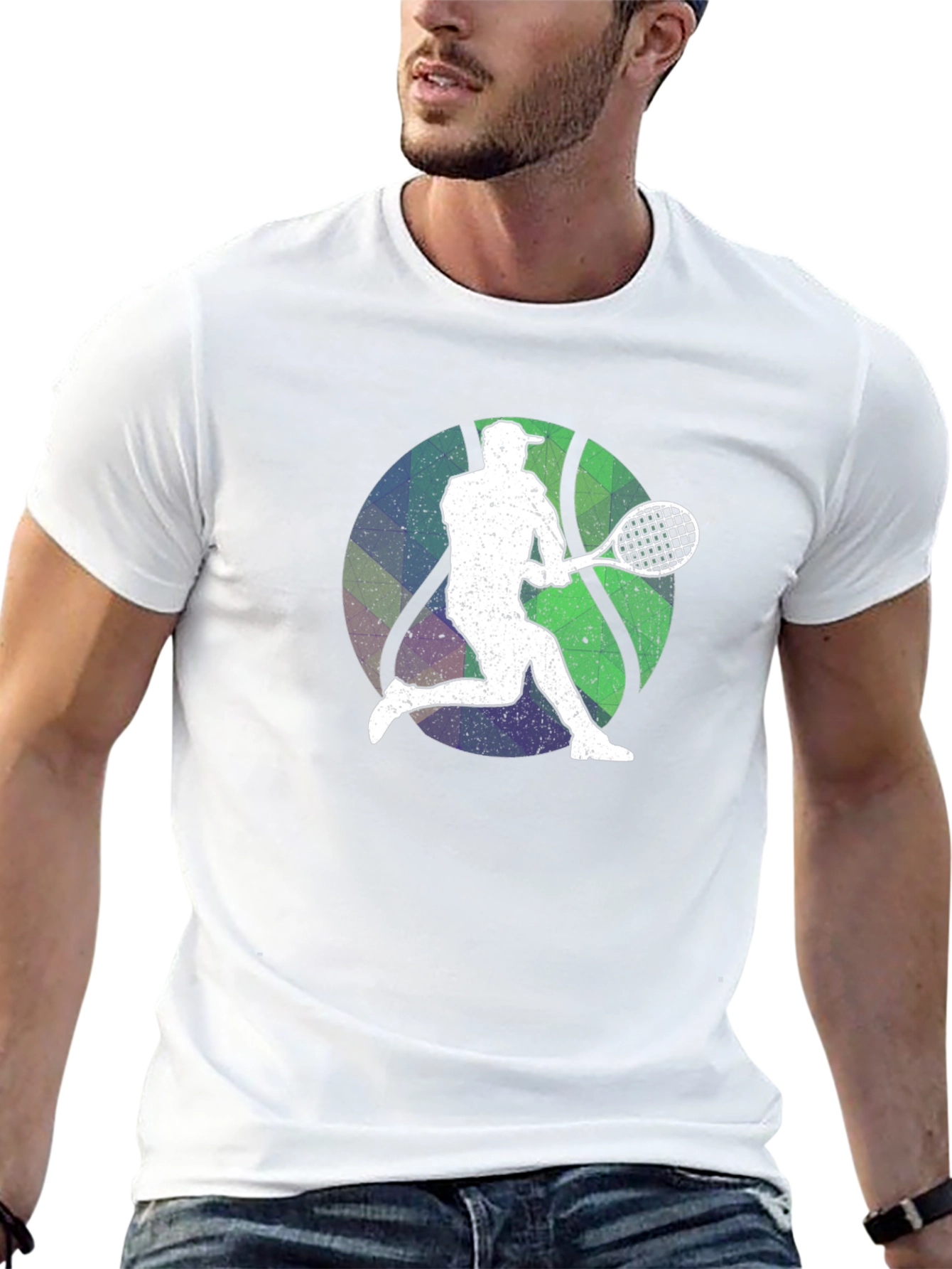 Tennis Player Graphic T-Shirt