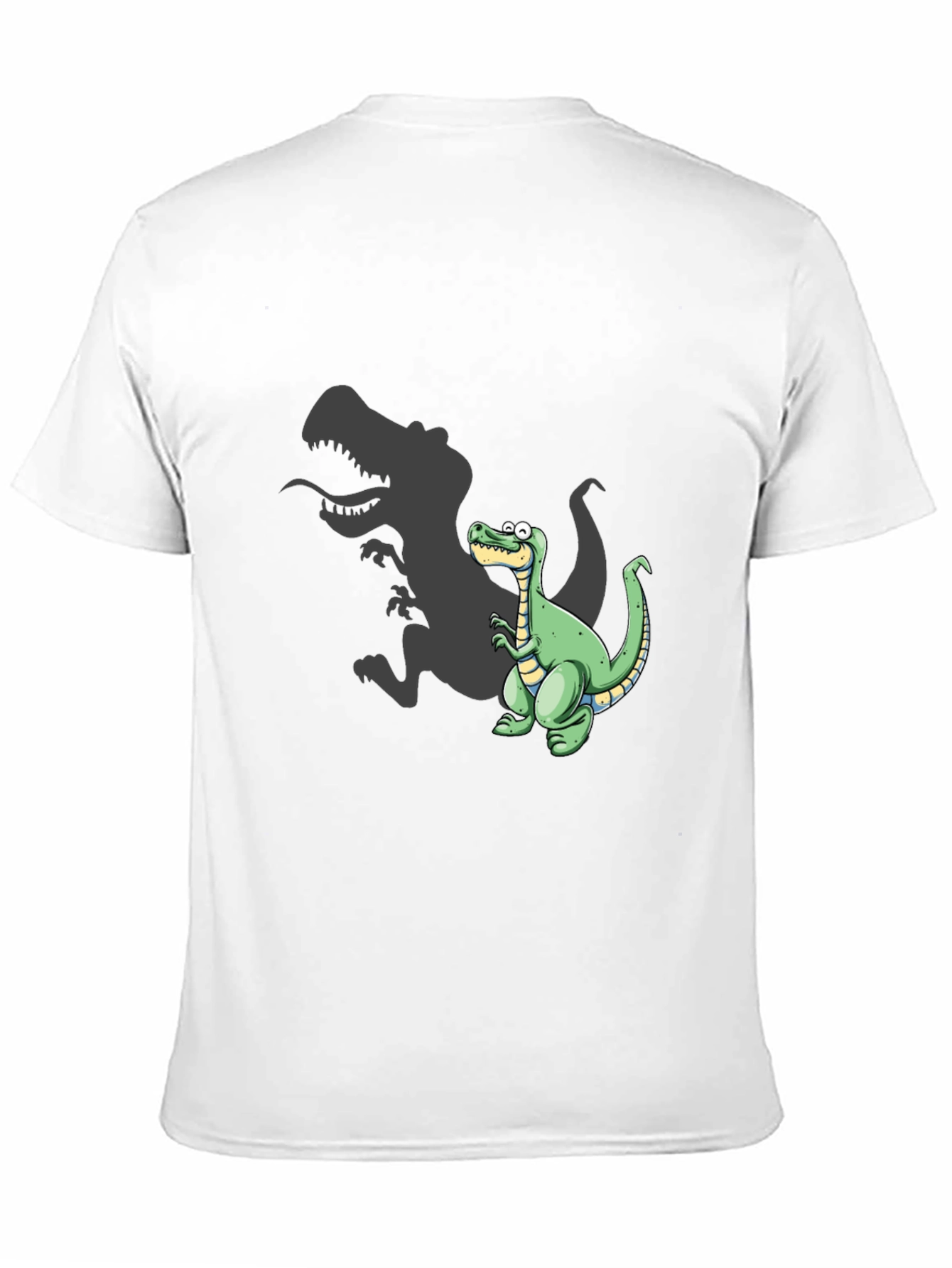 Dinosaur T-Shirt - Cartoon T-Rex Shadow Design