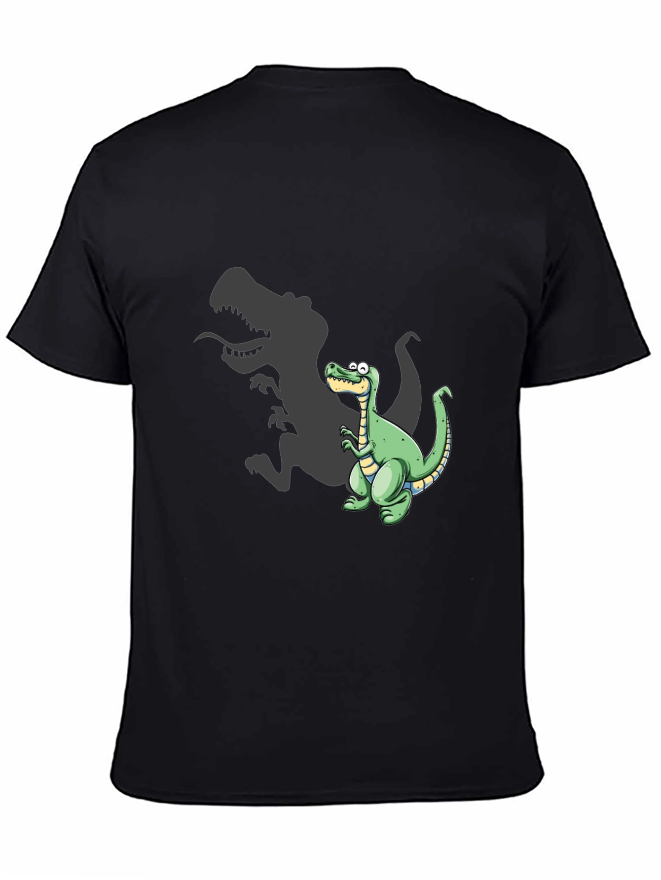 Dinosaur T-Shirt - Cartoon T-Rex Shadow Design