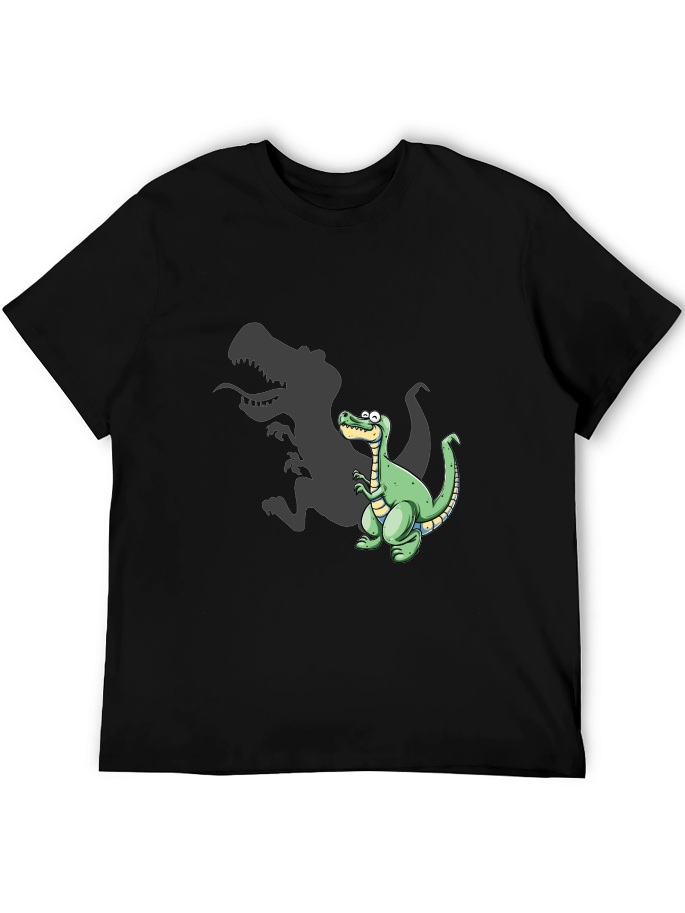 Dinosaur T-Shirt - Cartoon T-Rex Shadow Design