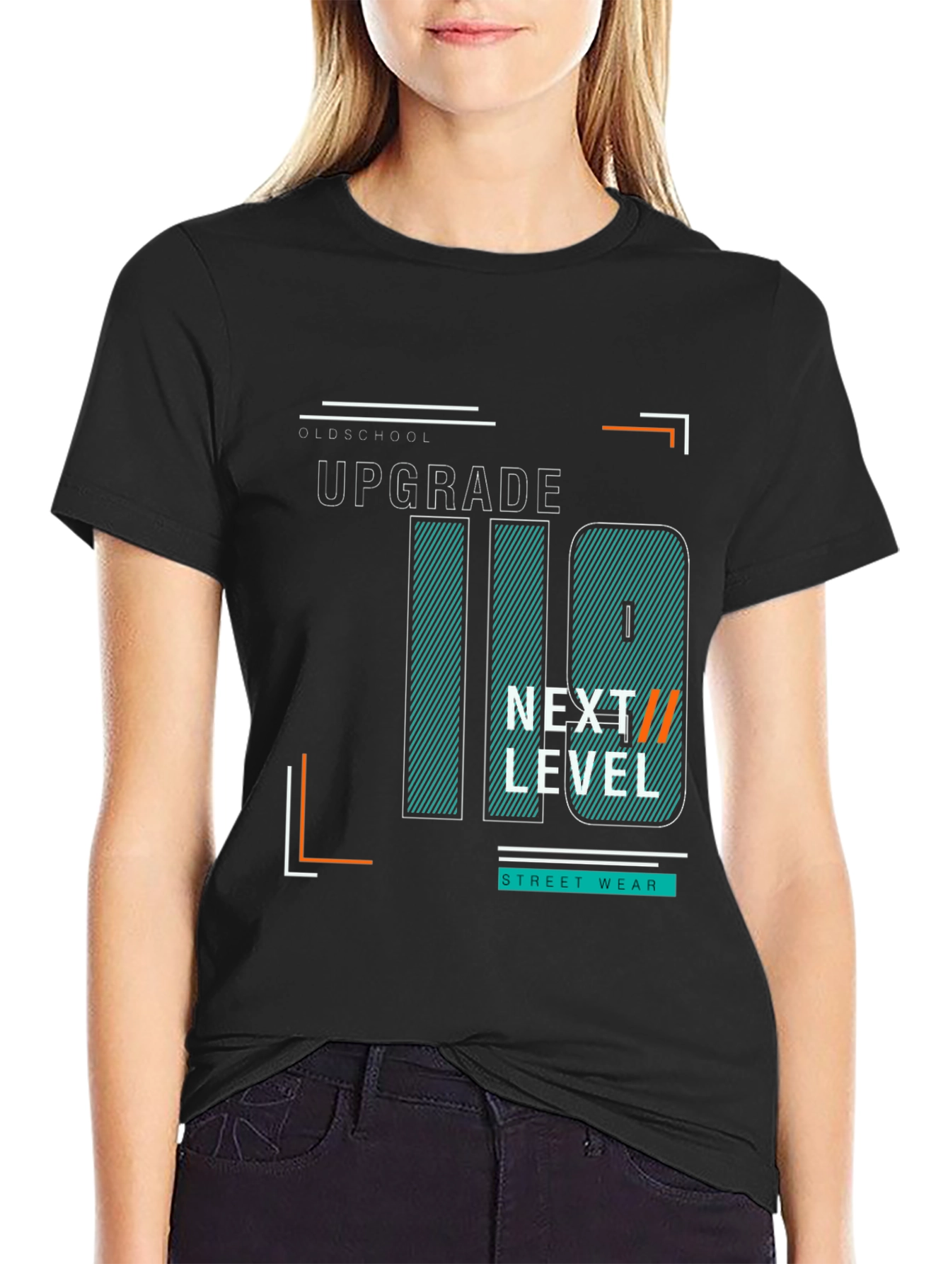 Upgrade Black Graphic Tee