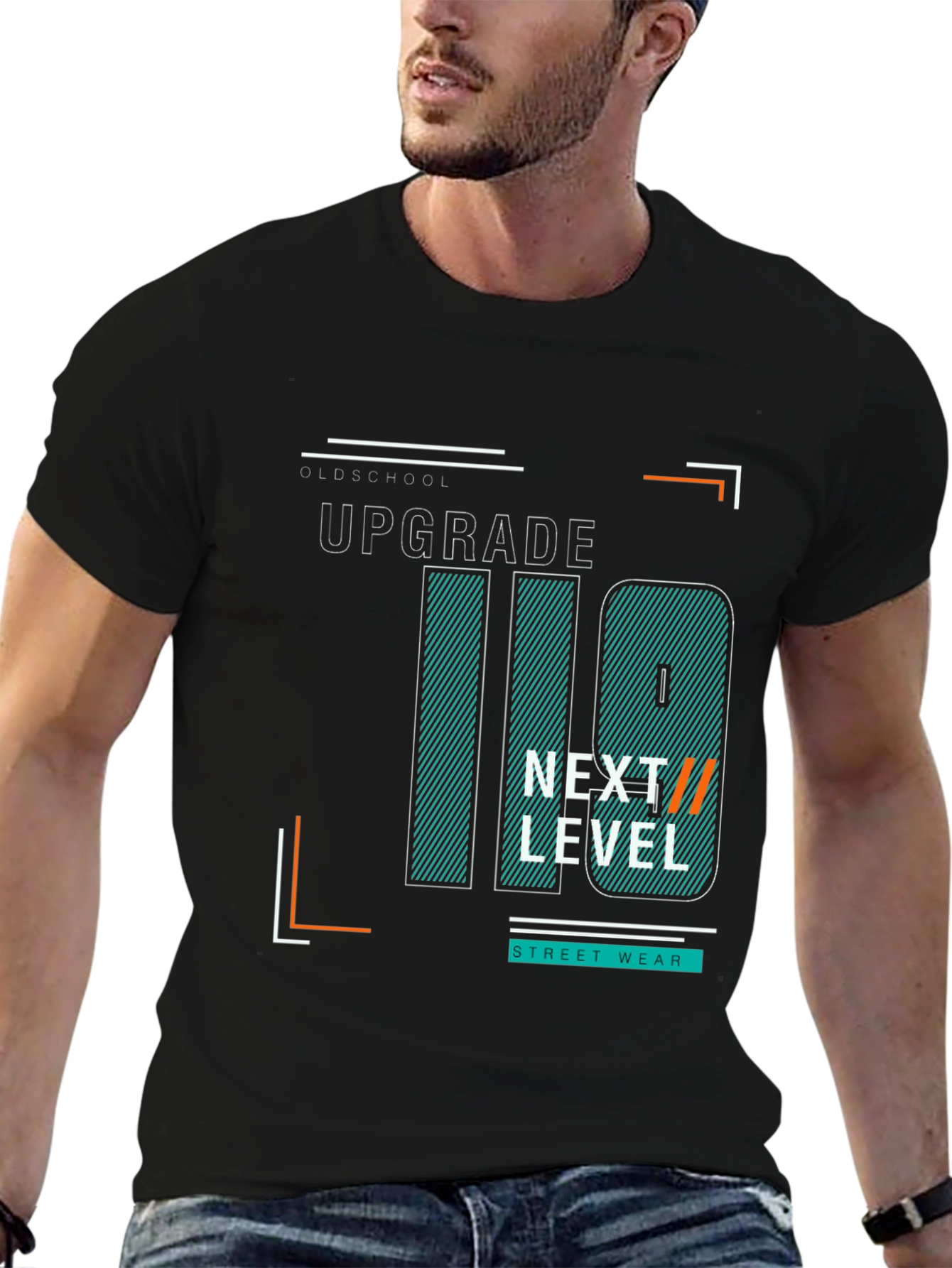 Upgrade Black Graphic Tee