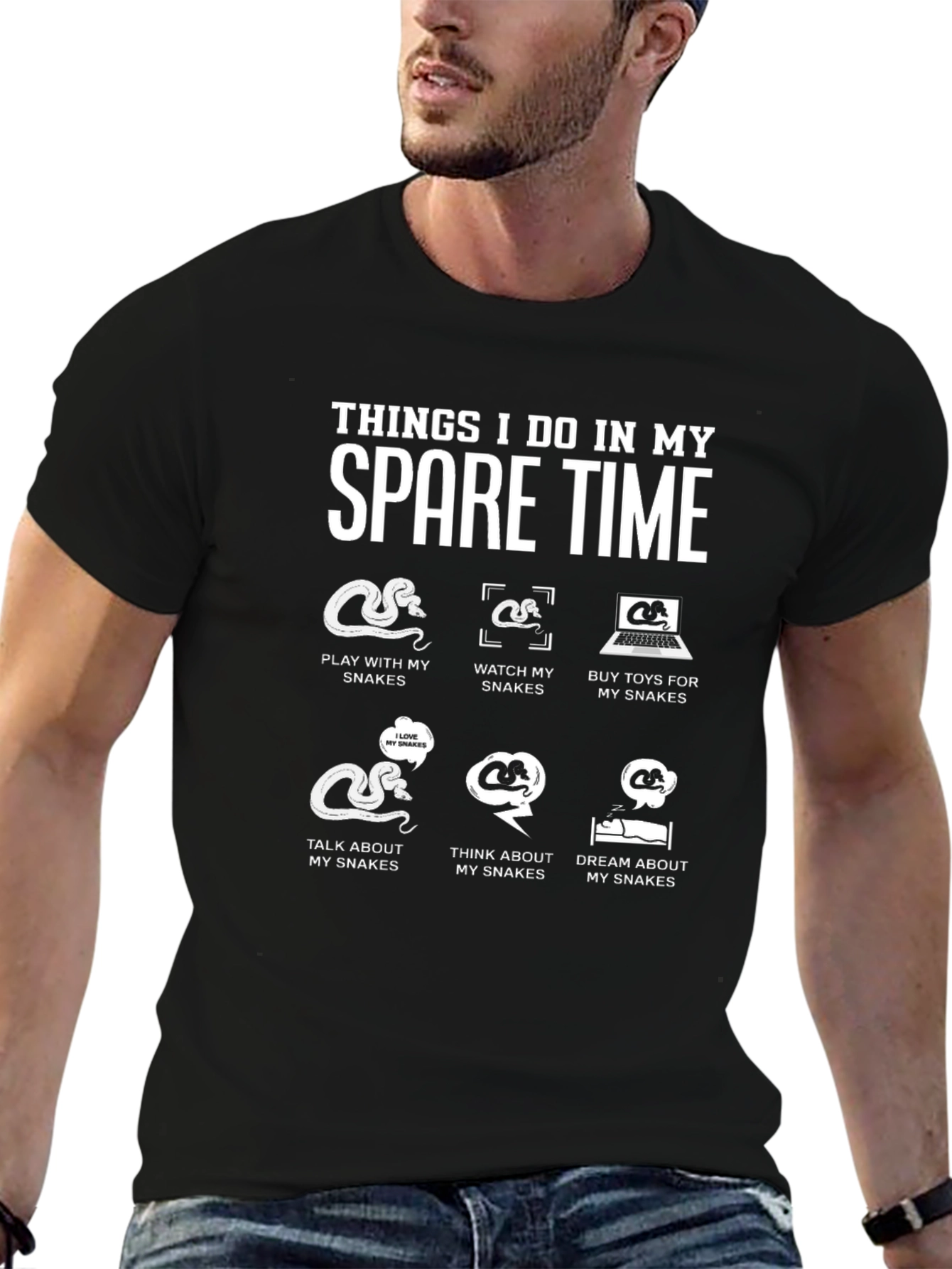 Spare Time Snake Lover T-Shirt