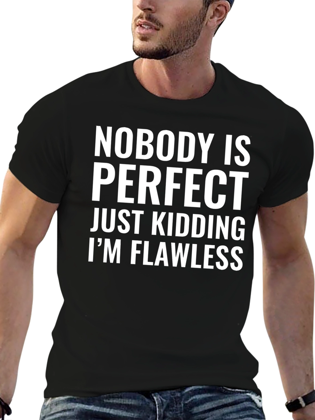 Funny Graphic Tee - Nobodys Perfect T-Shirt