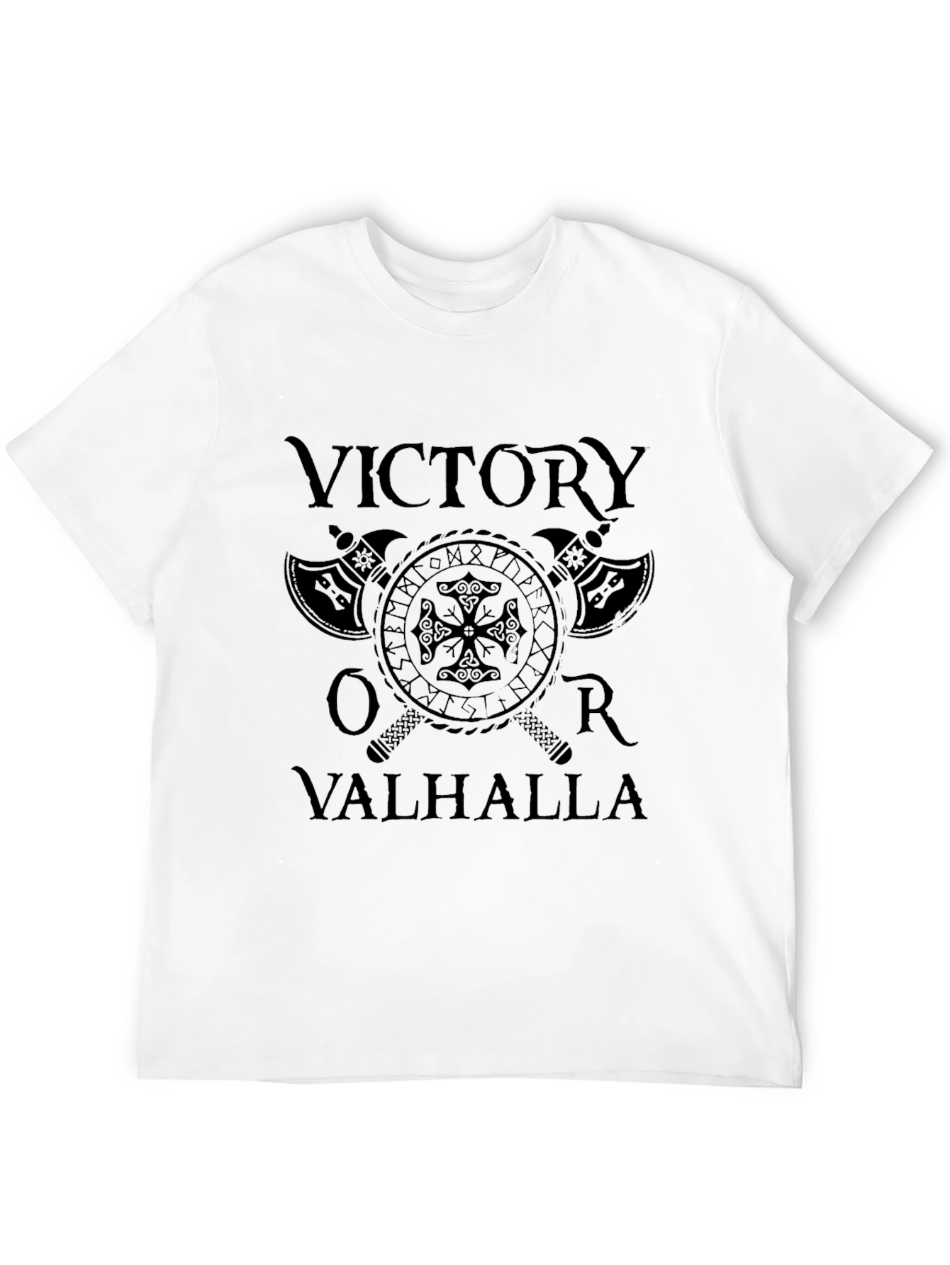 Victory or Valhalla Viking Graphic T-Shirt