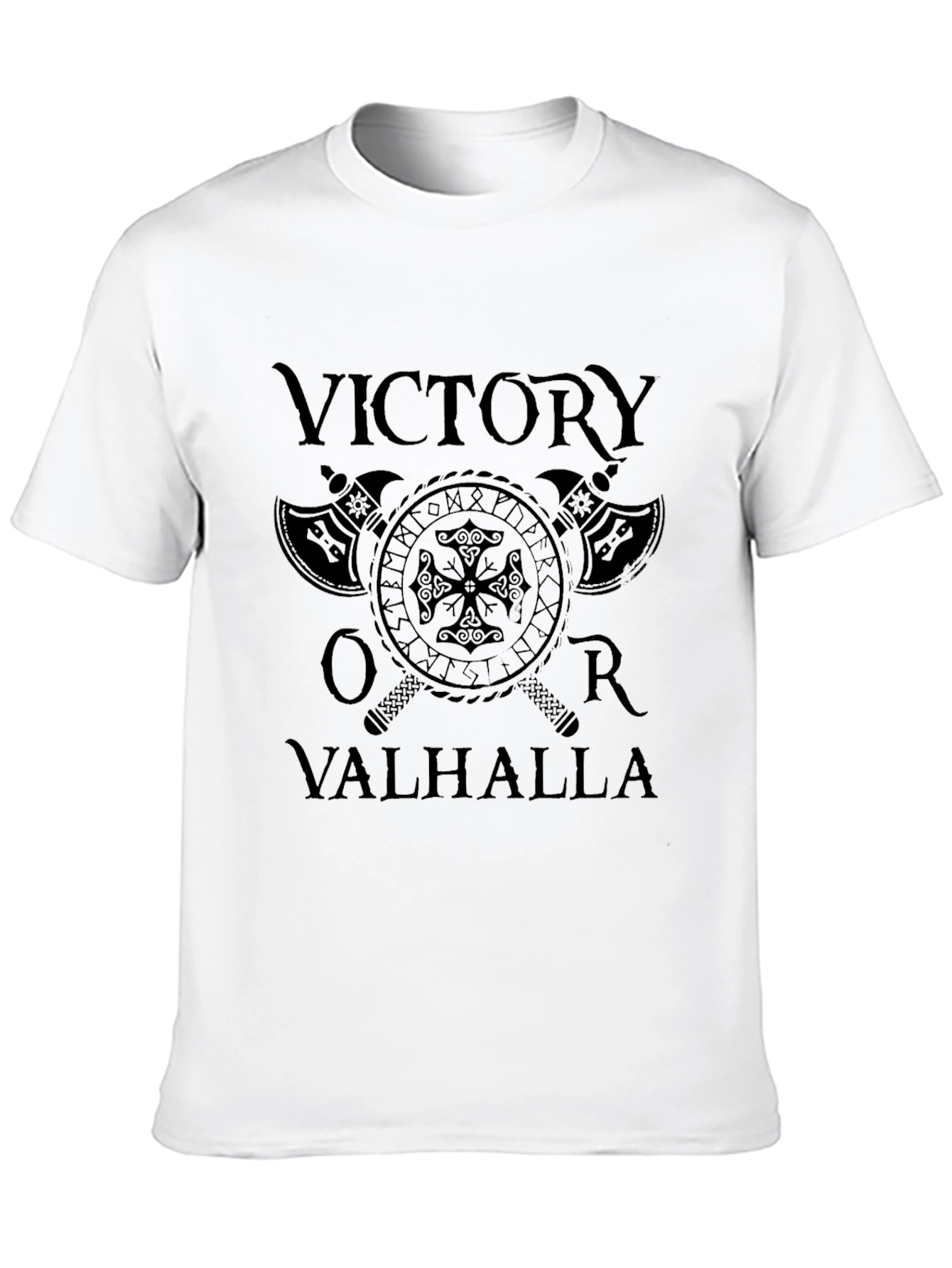Victory or Valhalla Viking Graphic T-Shirt
