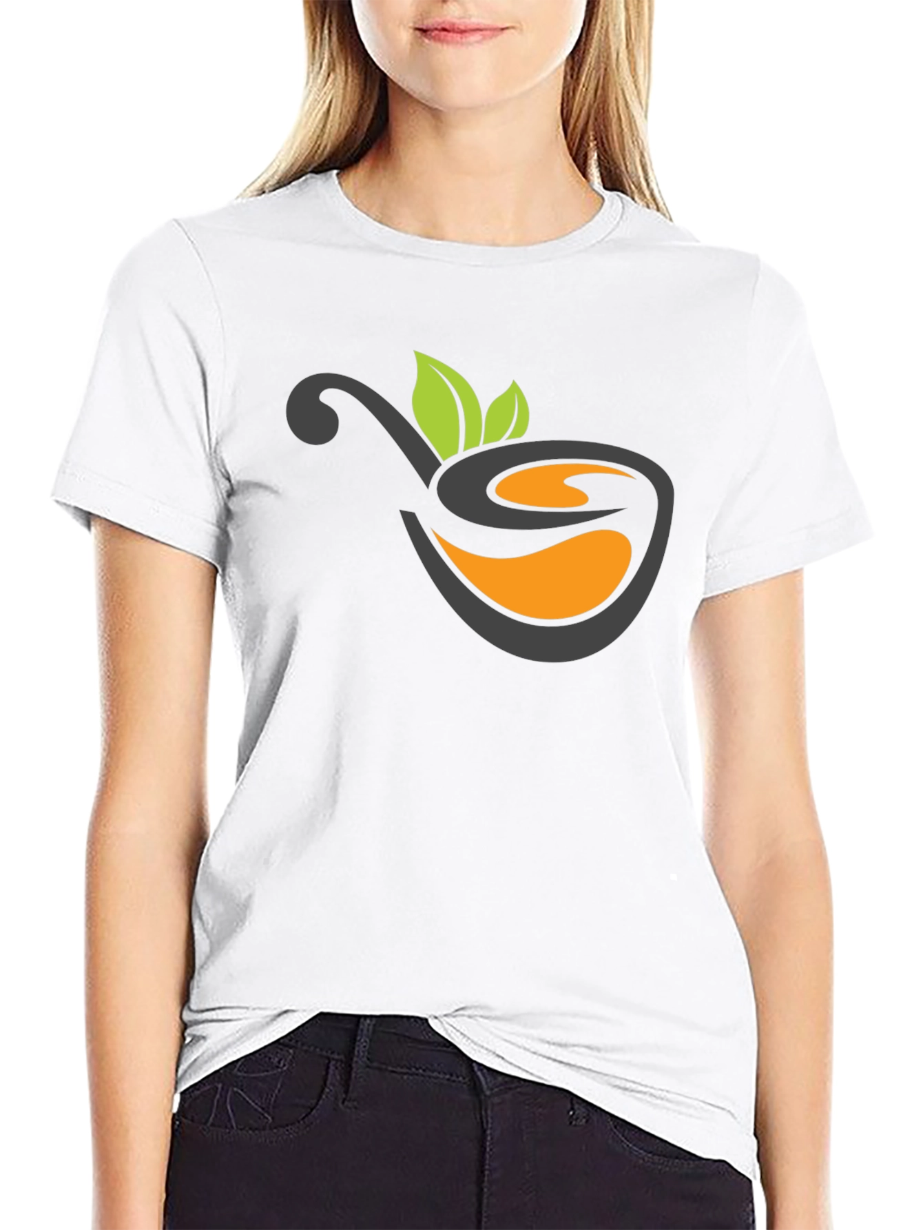 Nature Tea Logo Black T-Shirt