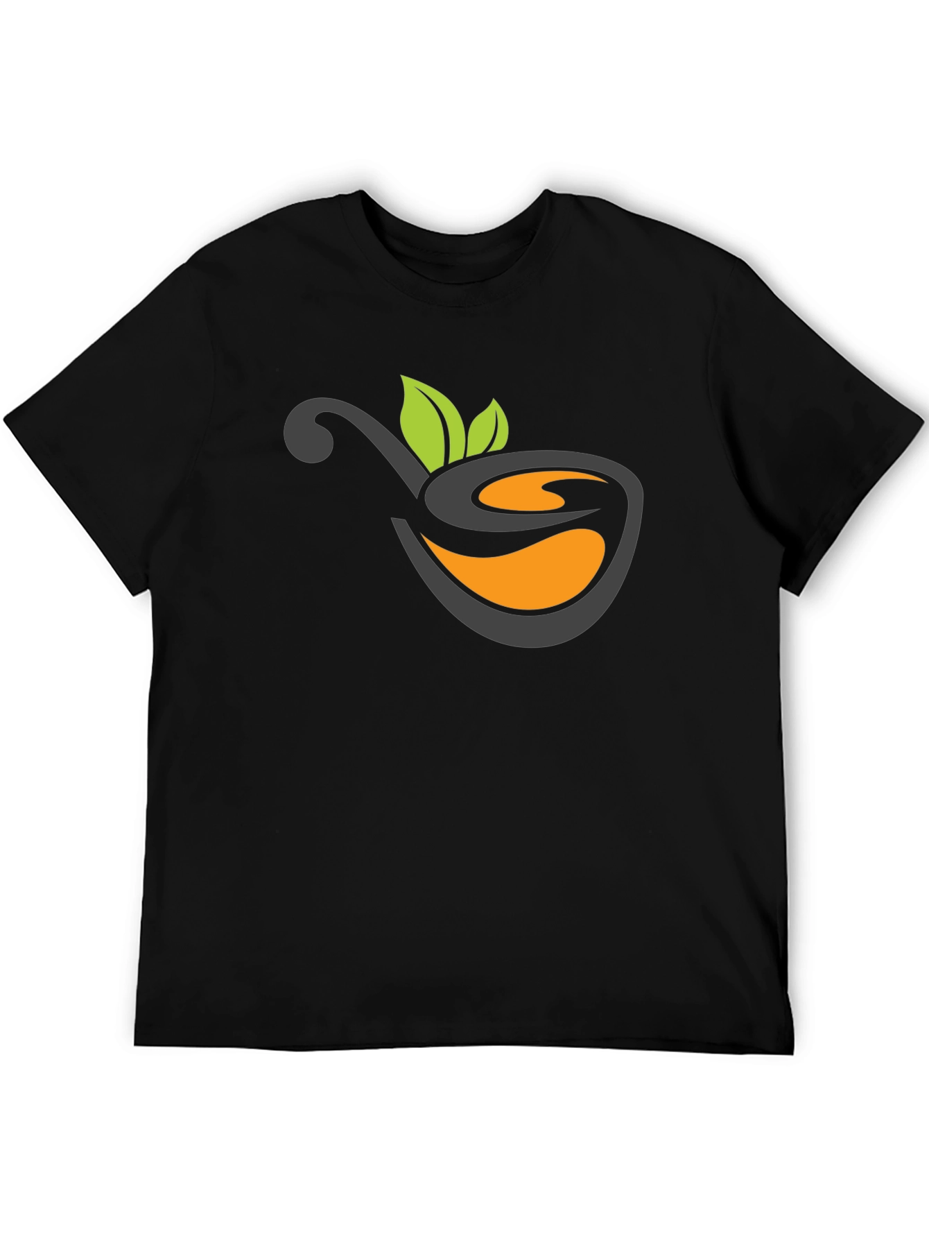 Nature Tea Logo Black T-Shirt