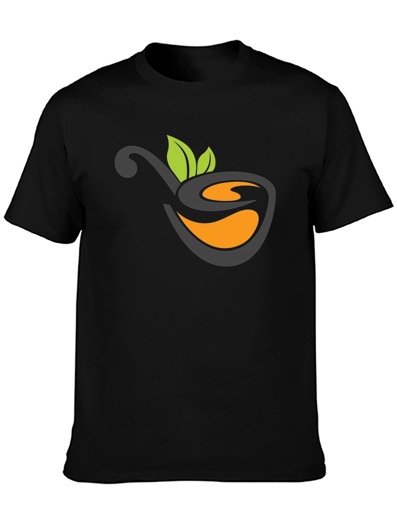 Nature Tea Logo Black T-Shirt