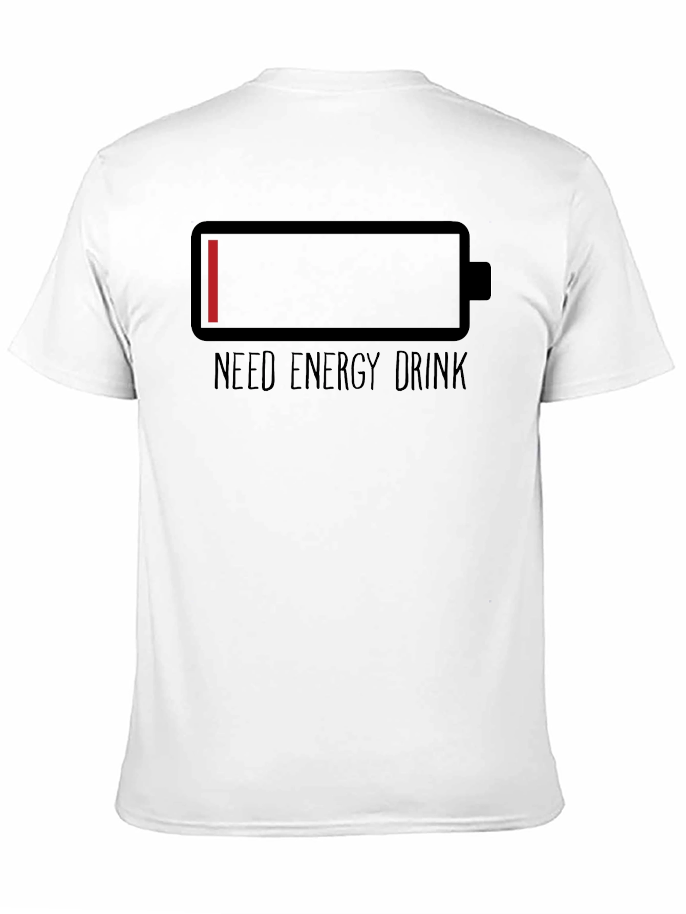 Need Energy Drink T-Shirt Low Battery Graphic Tee