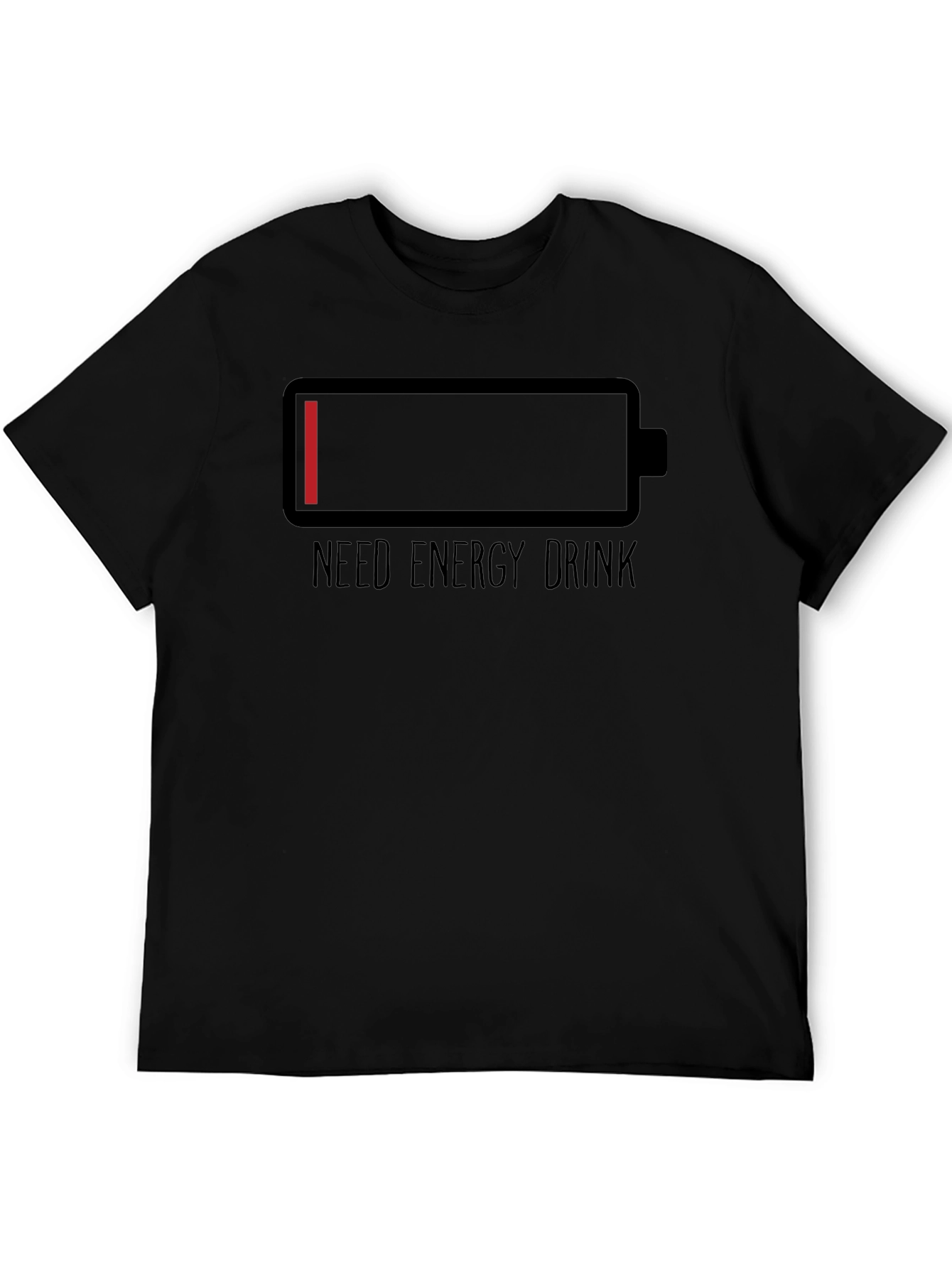 Need Energy Drink T-Shirt Low Battery Graphic Tee