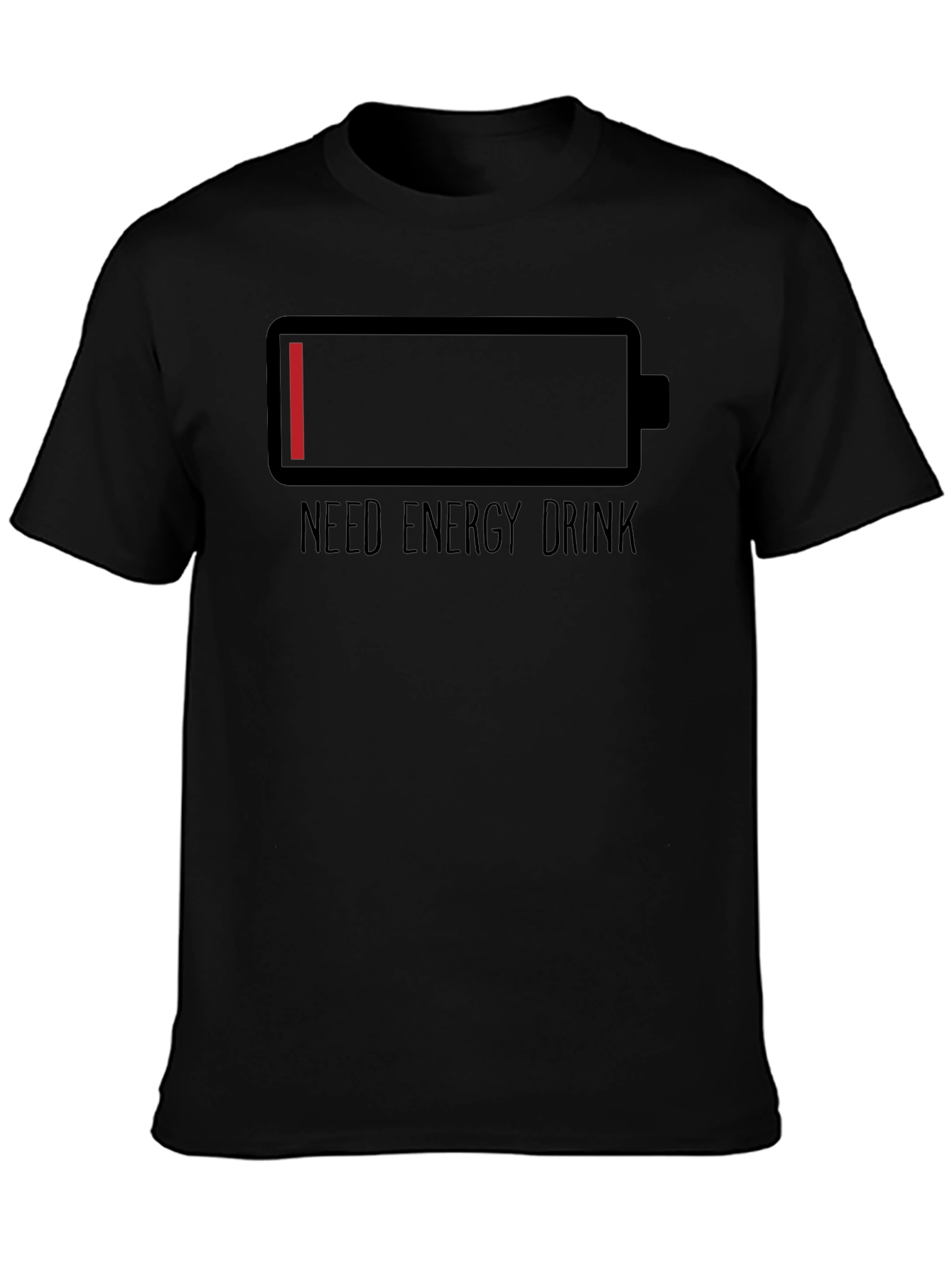 Need Energy Drink T-Shirt Low Battery Graphic Tee
