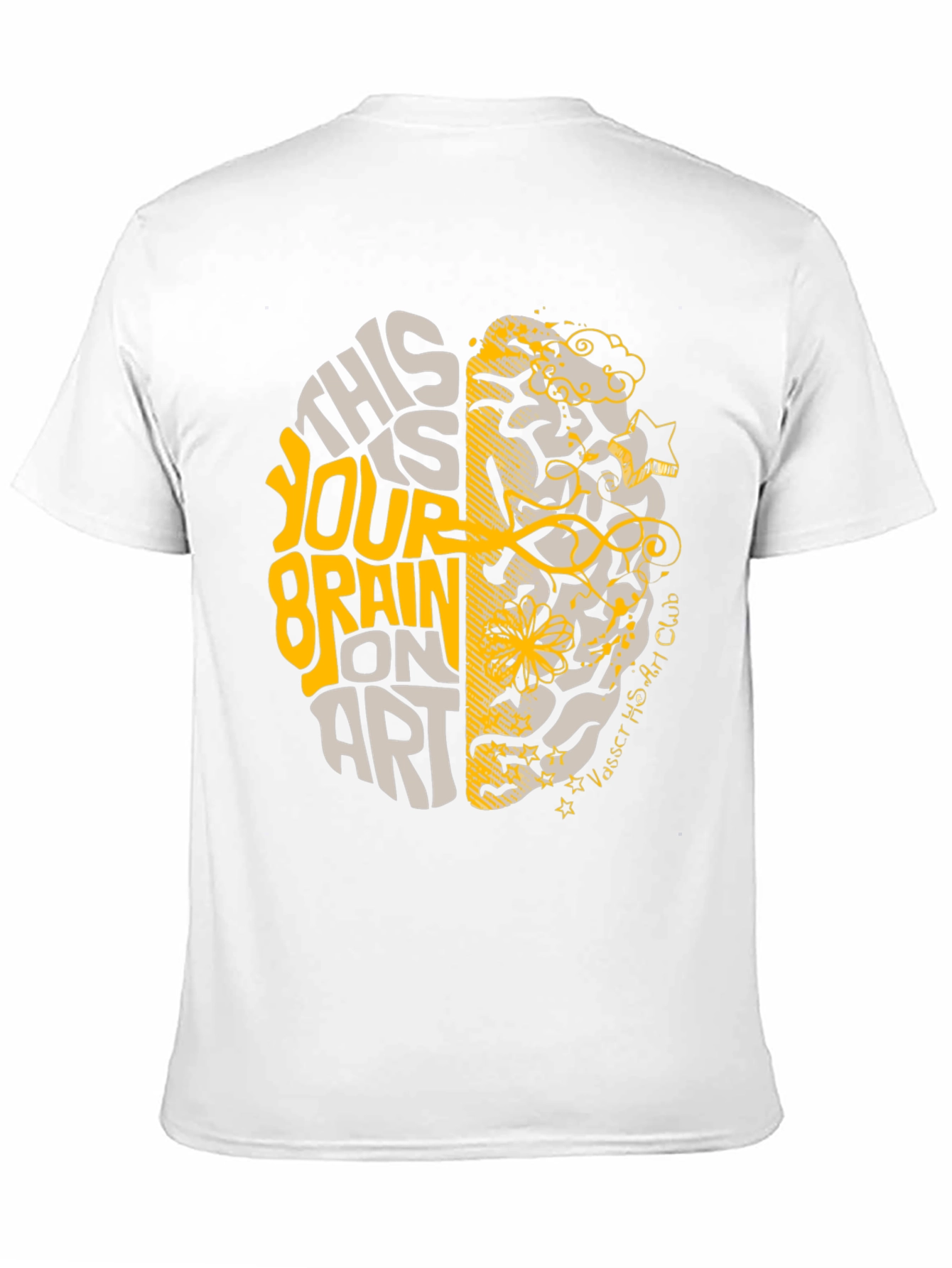 Brain on Art Graphic Tee - Stylish Creativity T-Shirt