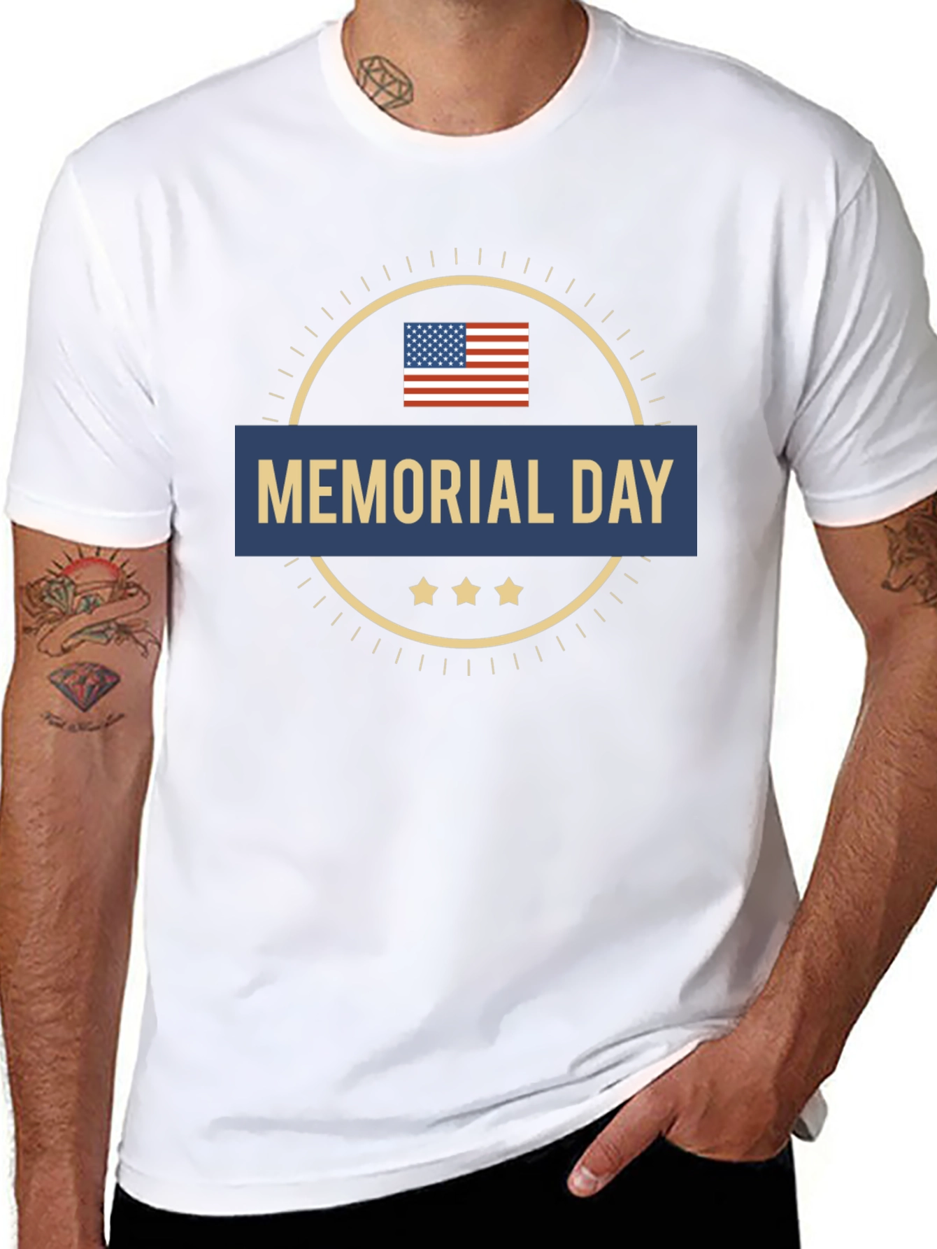 Memorial Day Graphic Tee - Patriotic T-Shirt