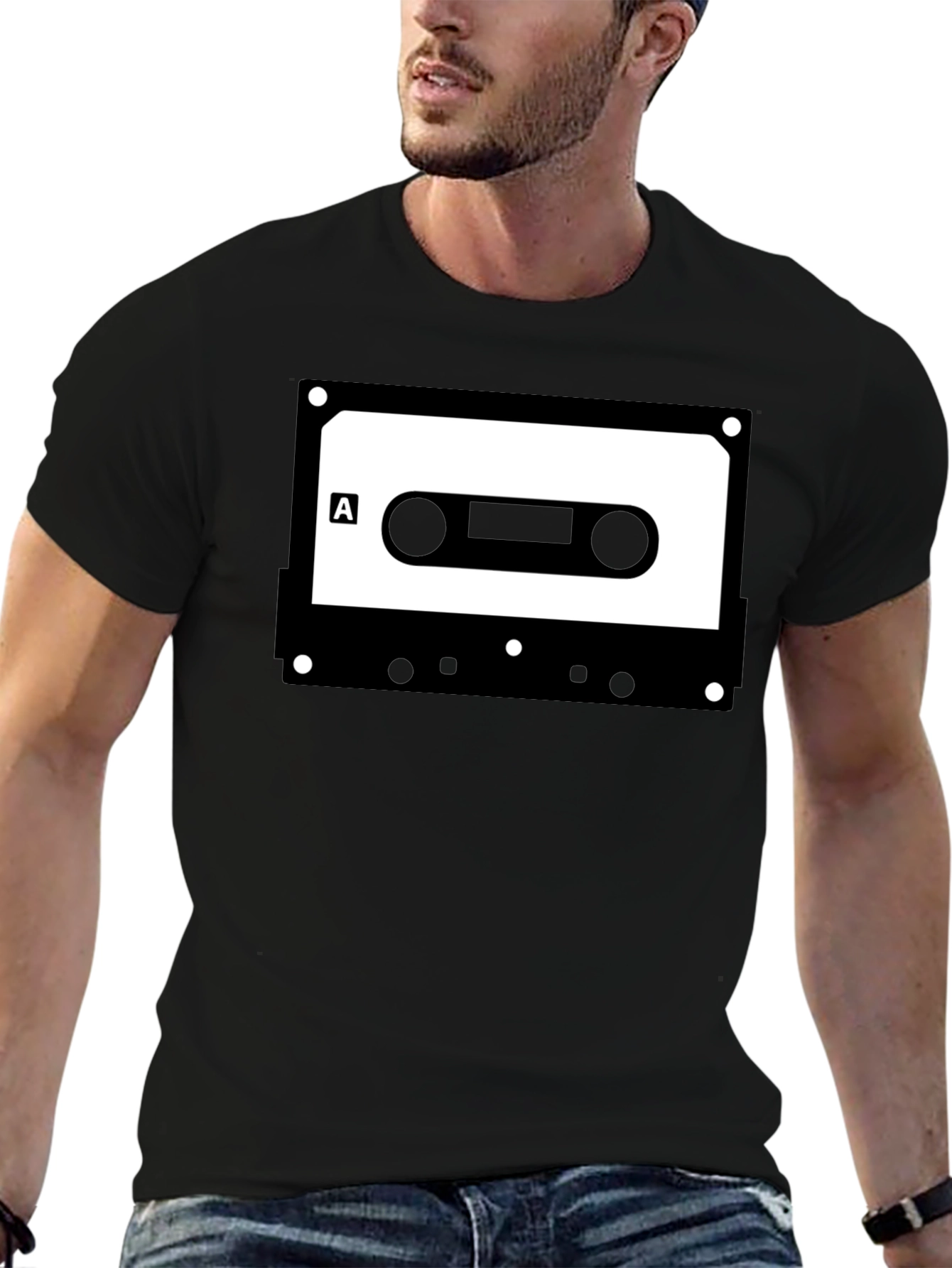 Retro Cassette Tape Graphic Tee - Classic Audio Cool