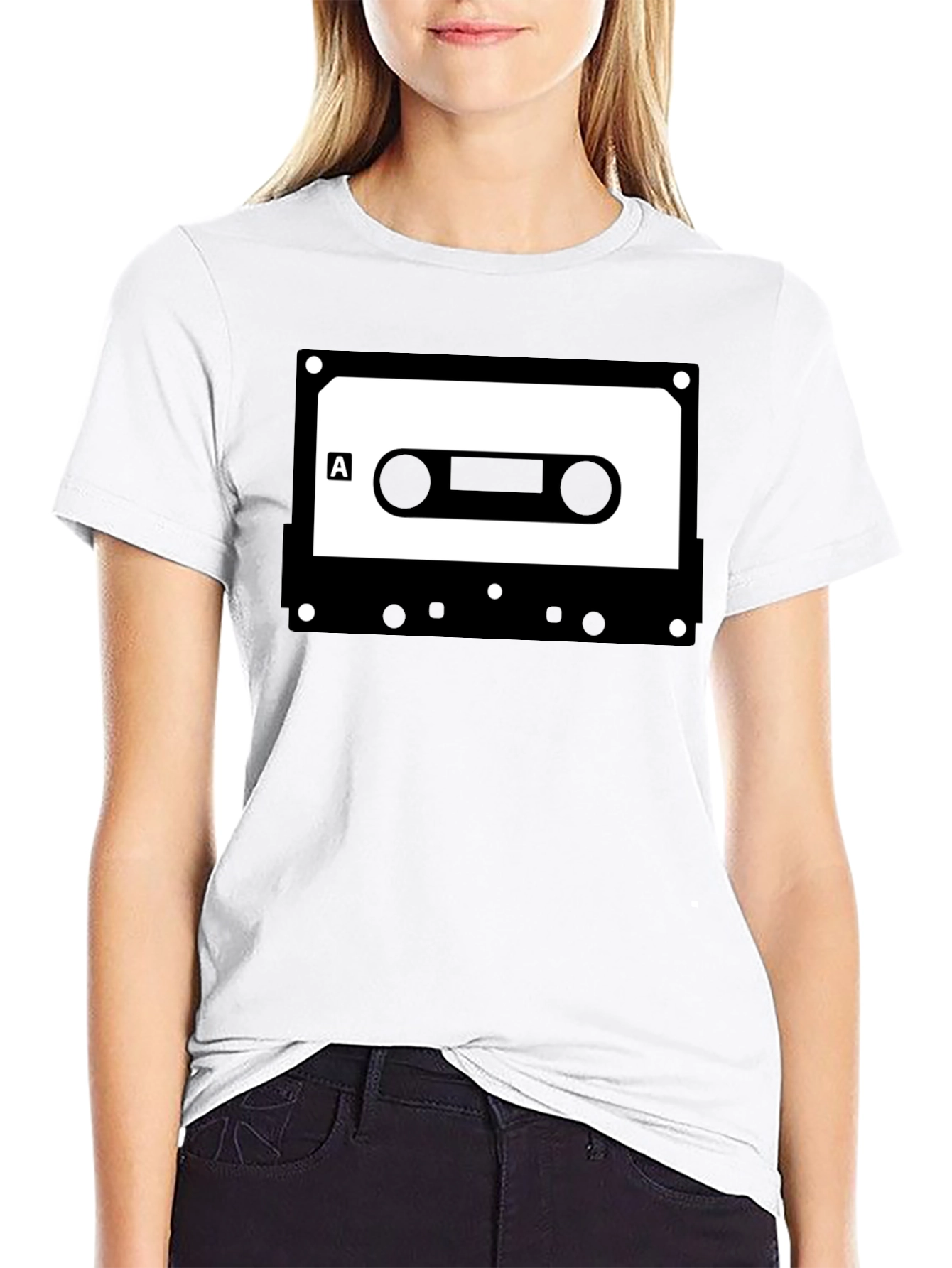 Retro Cassette Tape Graphic Tee - Classic Audio Cool