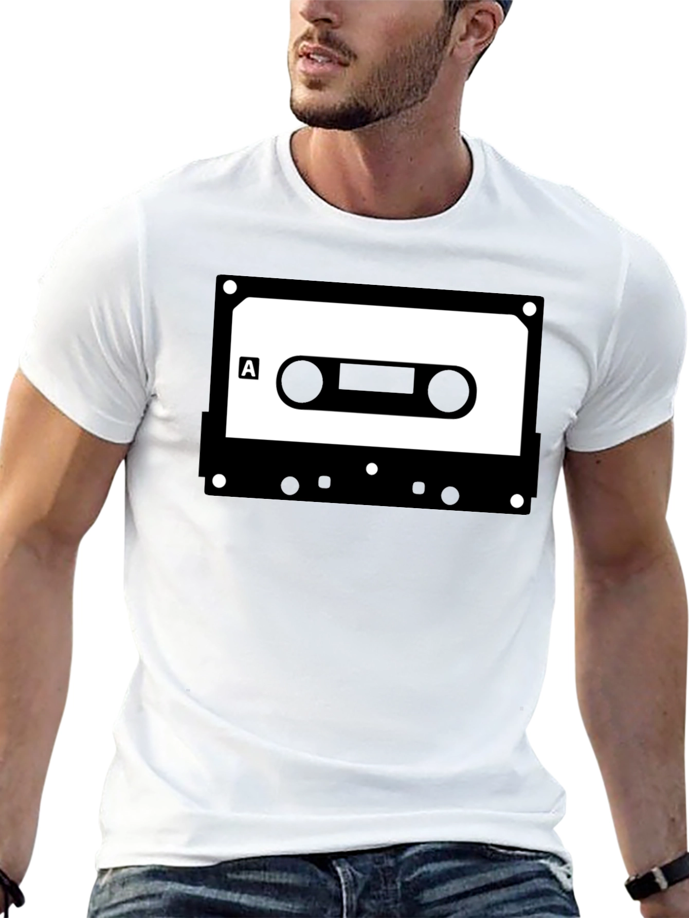 Retro Cassette Tape Graphic Tee - Classic Audio Cool