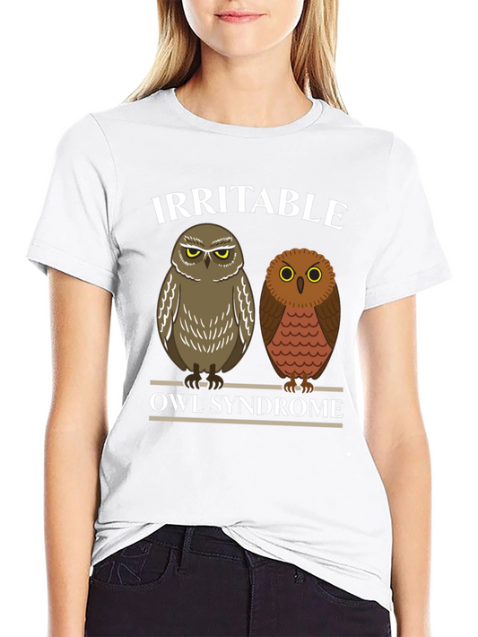 Irritable Owl Syndrome Funny Graphic Tee