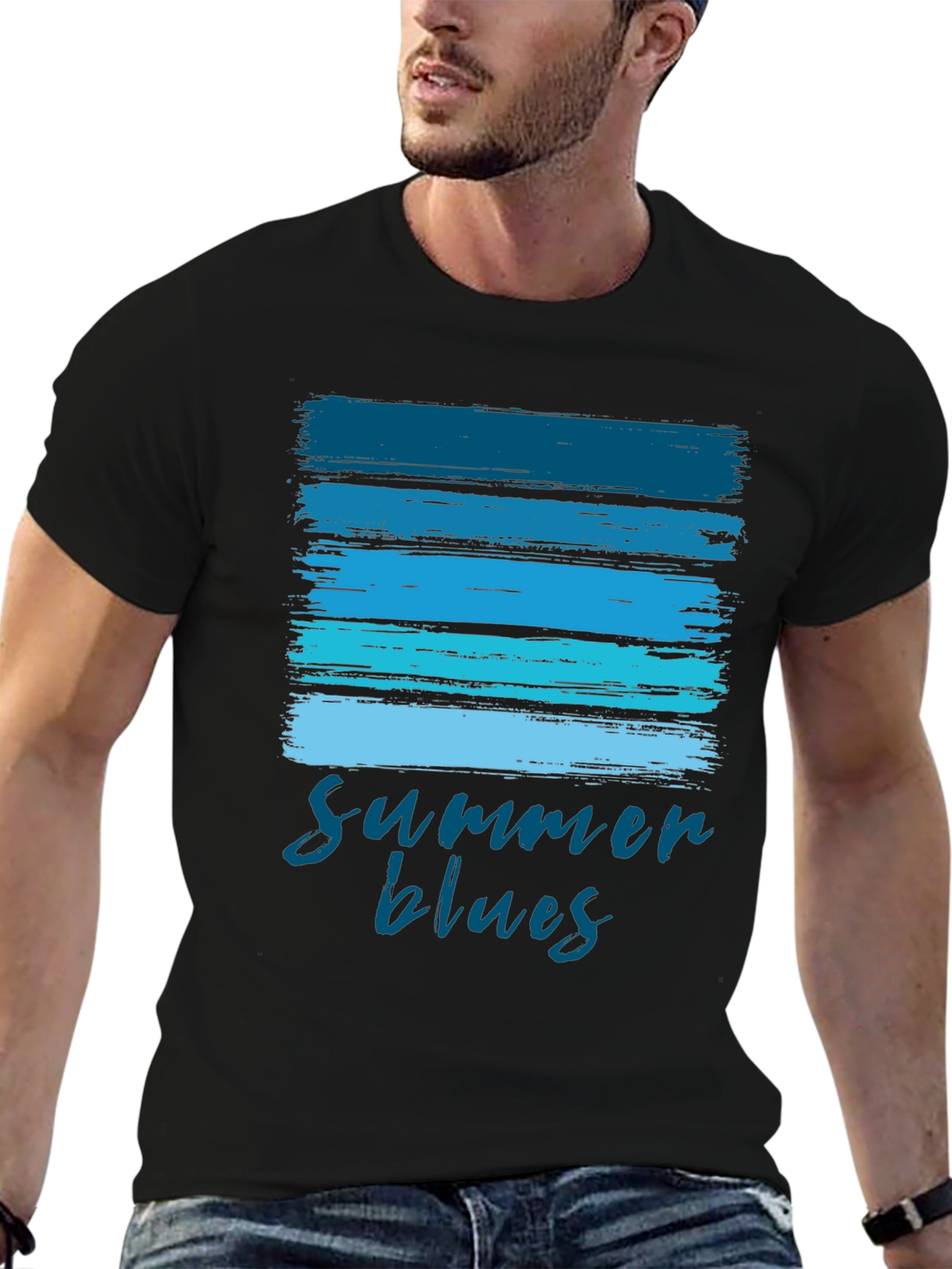Summer Blues Graphic T-Shirt - Cool & Casual