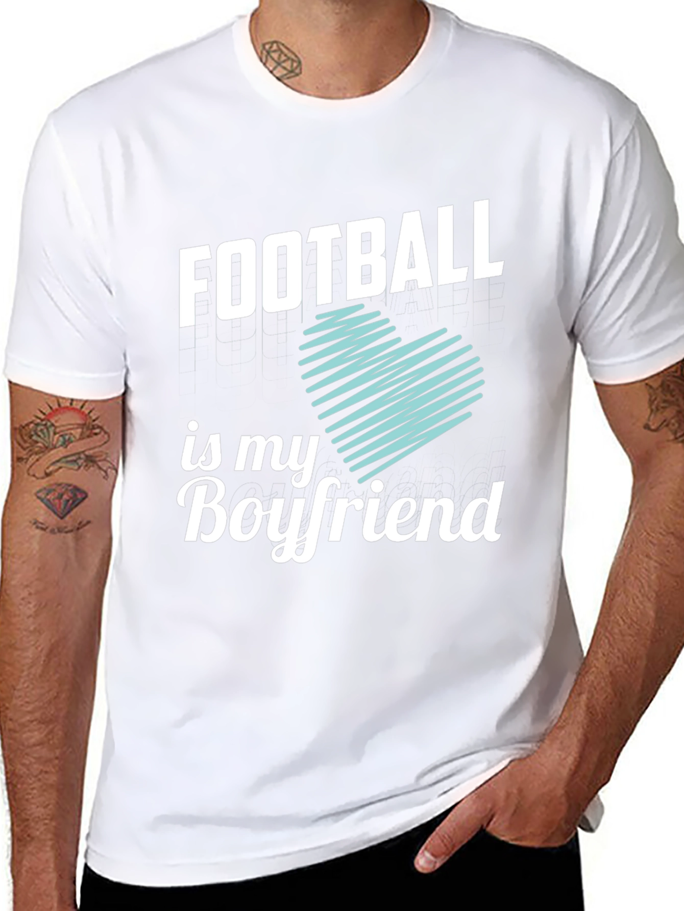 Football Is My Boyfriend Graphic Tee