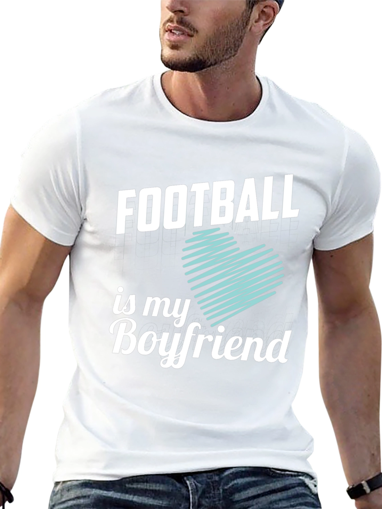 Football Is My Boyfriend Graphic Tee