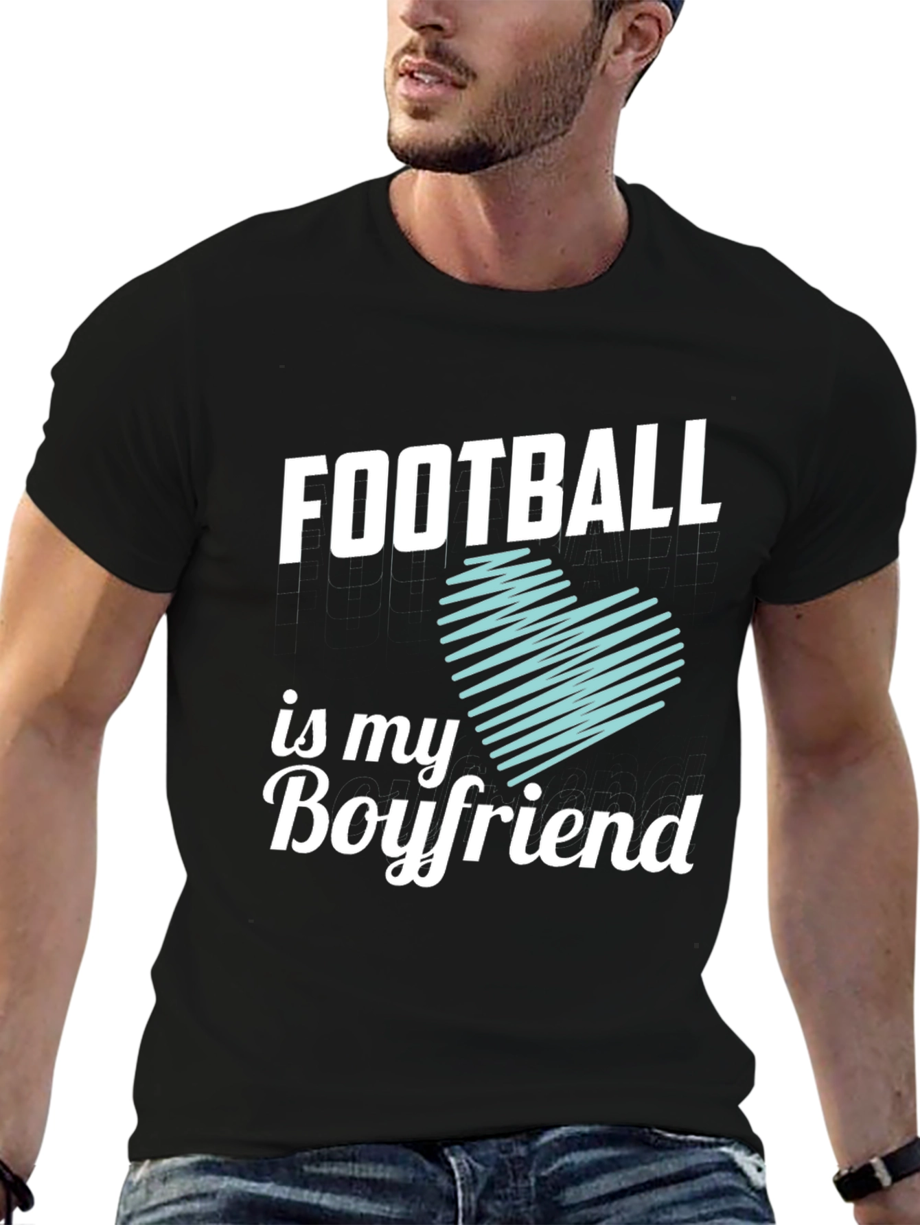Football Is My Boyfriend Graphic Tee