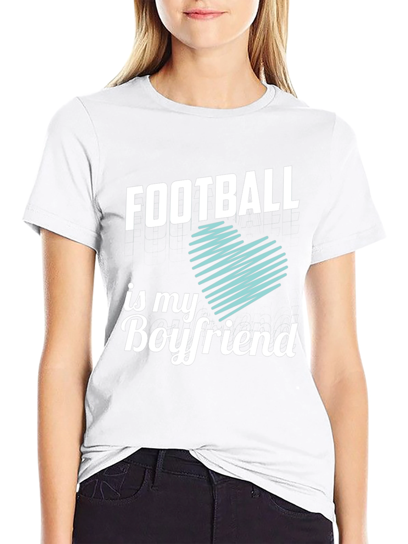 Football Is My Boyfriend Graphic Tee