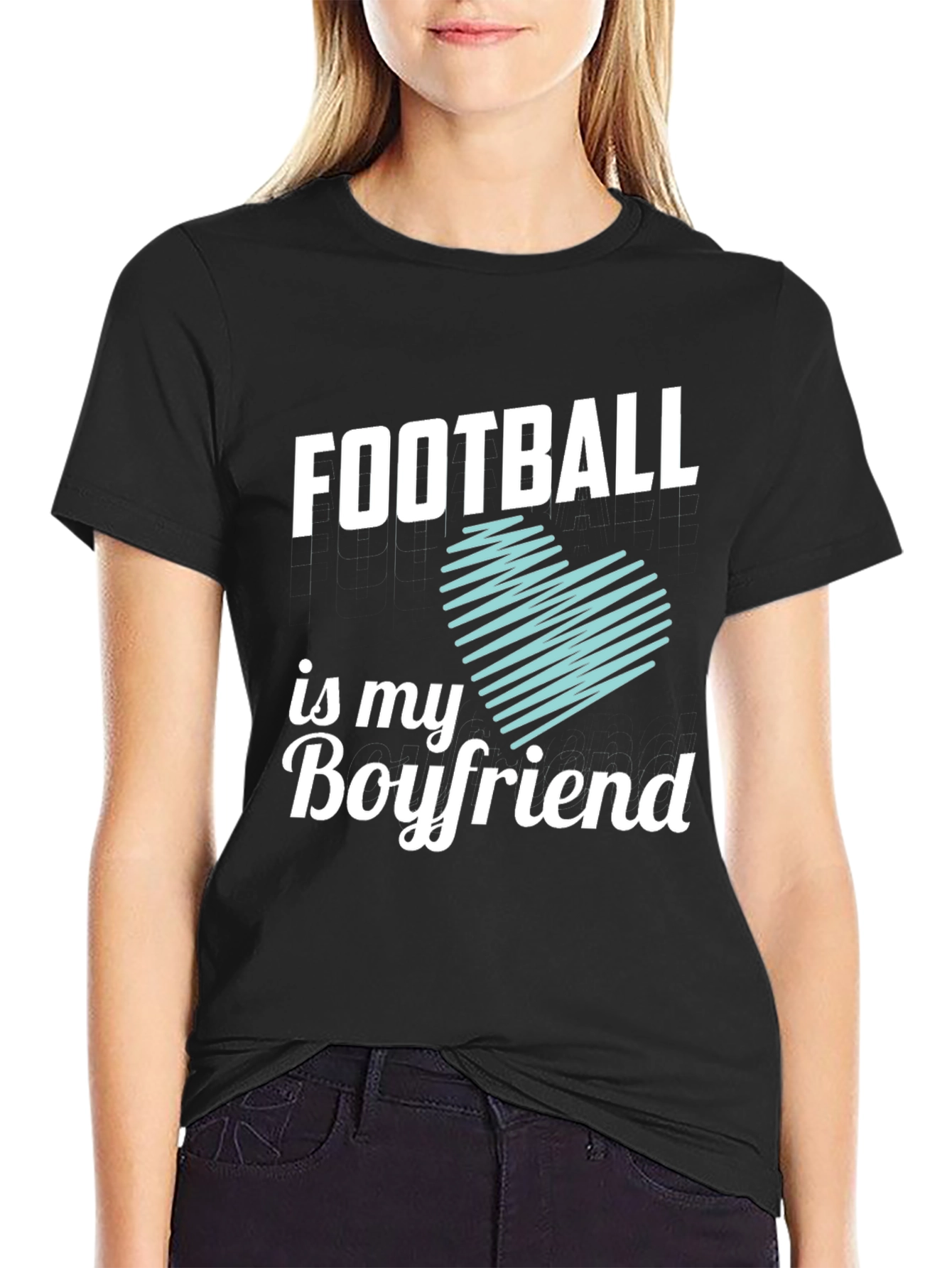 Football Is My Boyfriend Graphic Tee