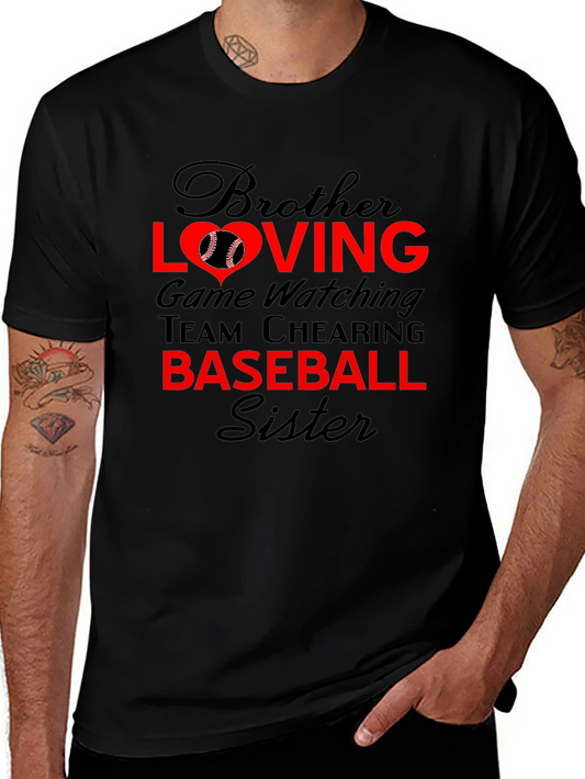 Brother Sister Baseball T-Shirt: Loving Game Day Tee