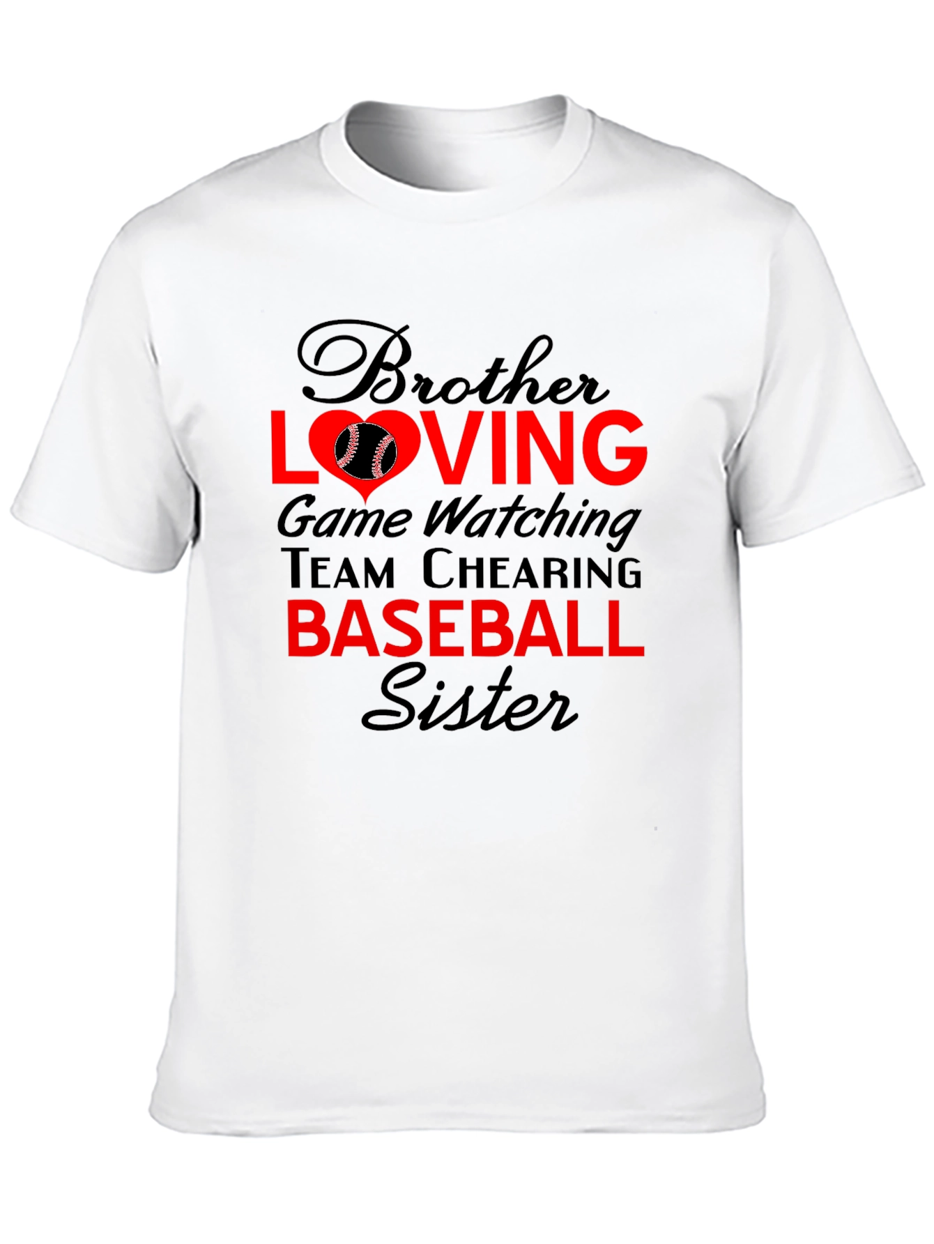 Brother Sister Baseball T-Shirt: Loving Game Day Tee