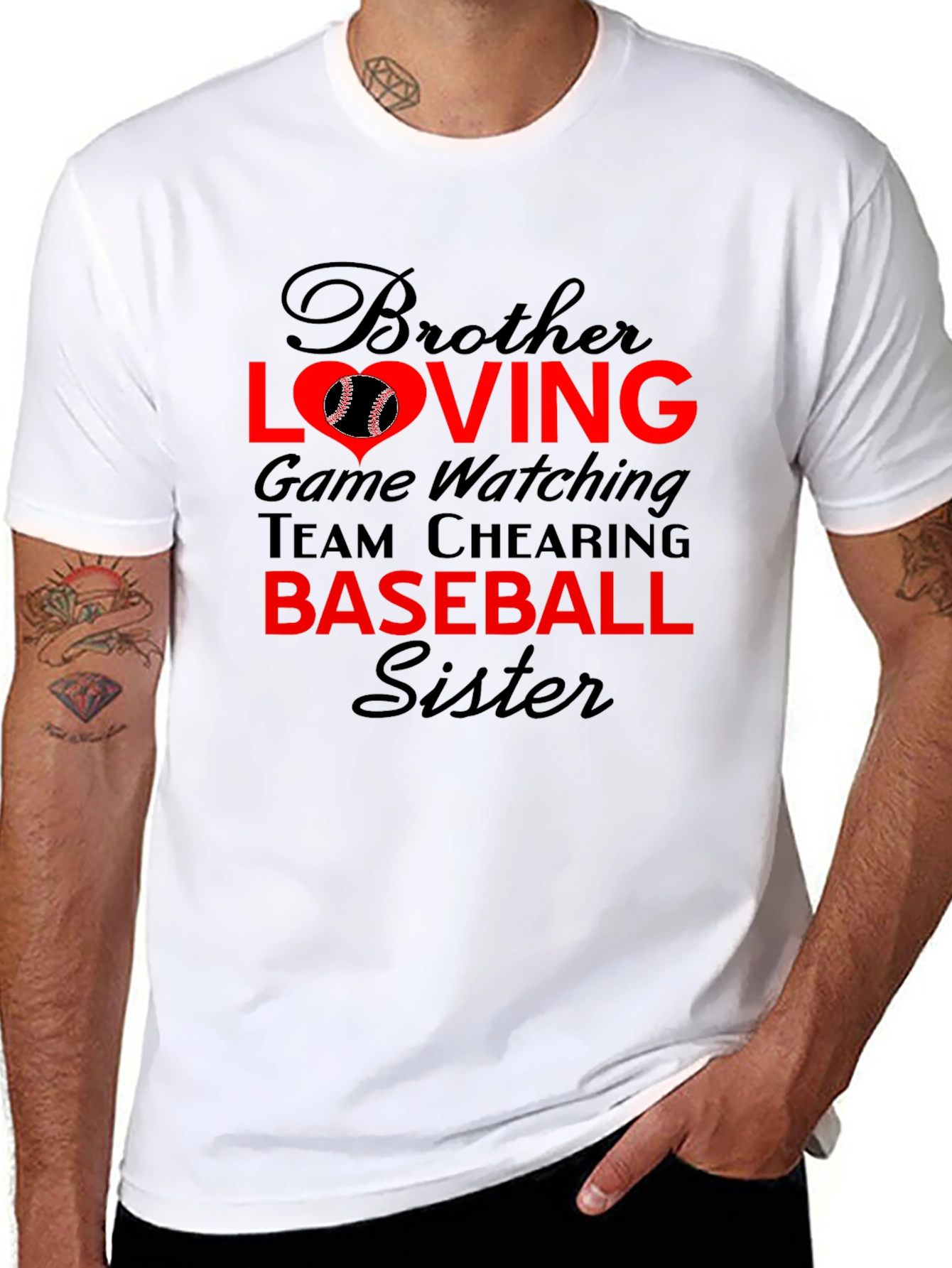 Brother Sister Baseball T-Shirt: Loving Game Day Tee