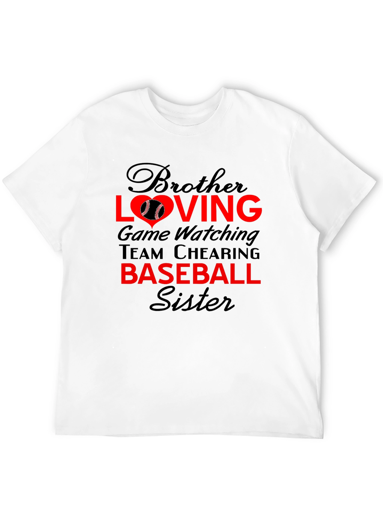 Brother Sister Baseball T-Shirt: Loving Game Day Tee